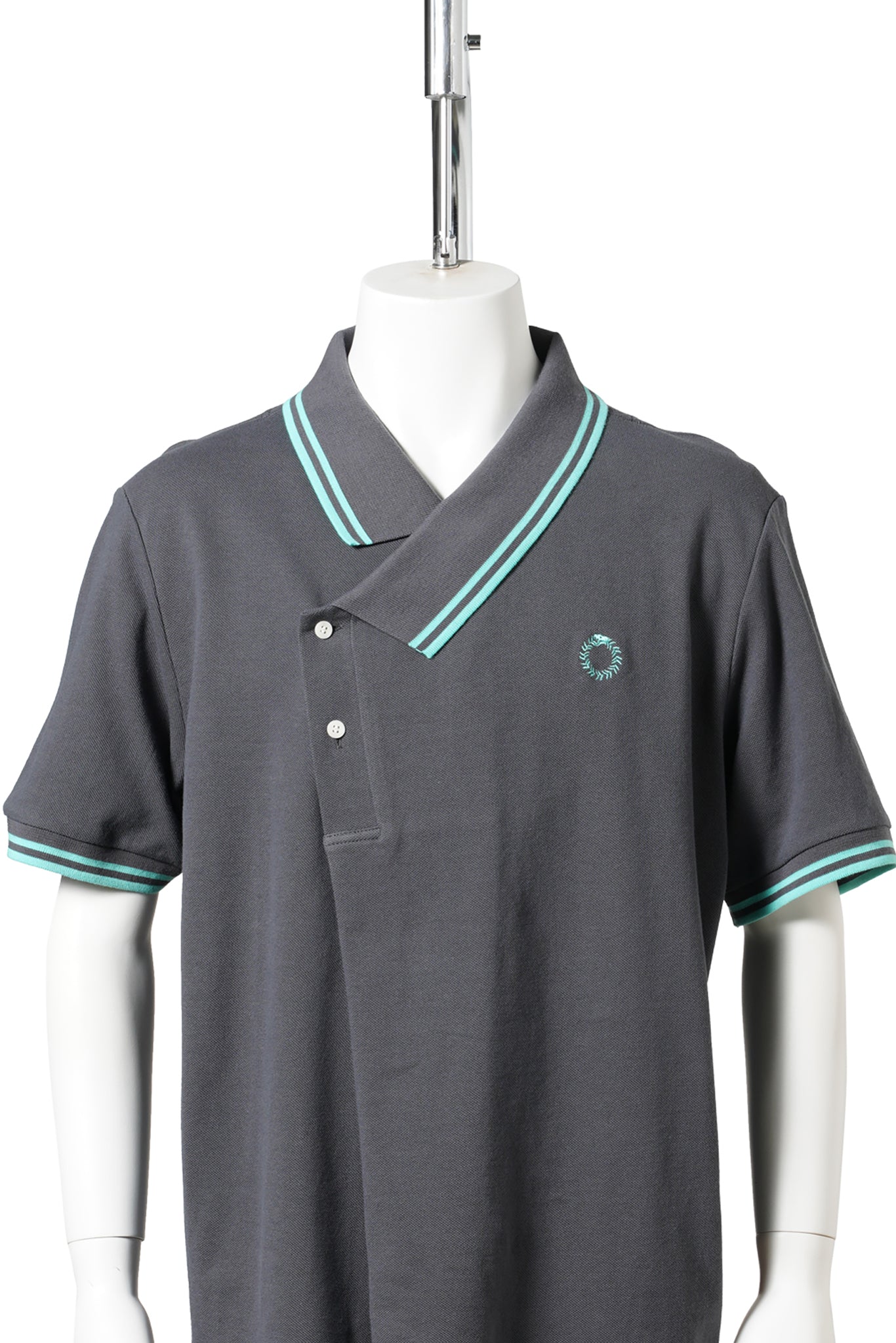 YNECK POLO SHIRTS / GREY