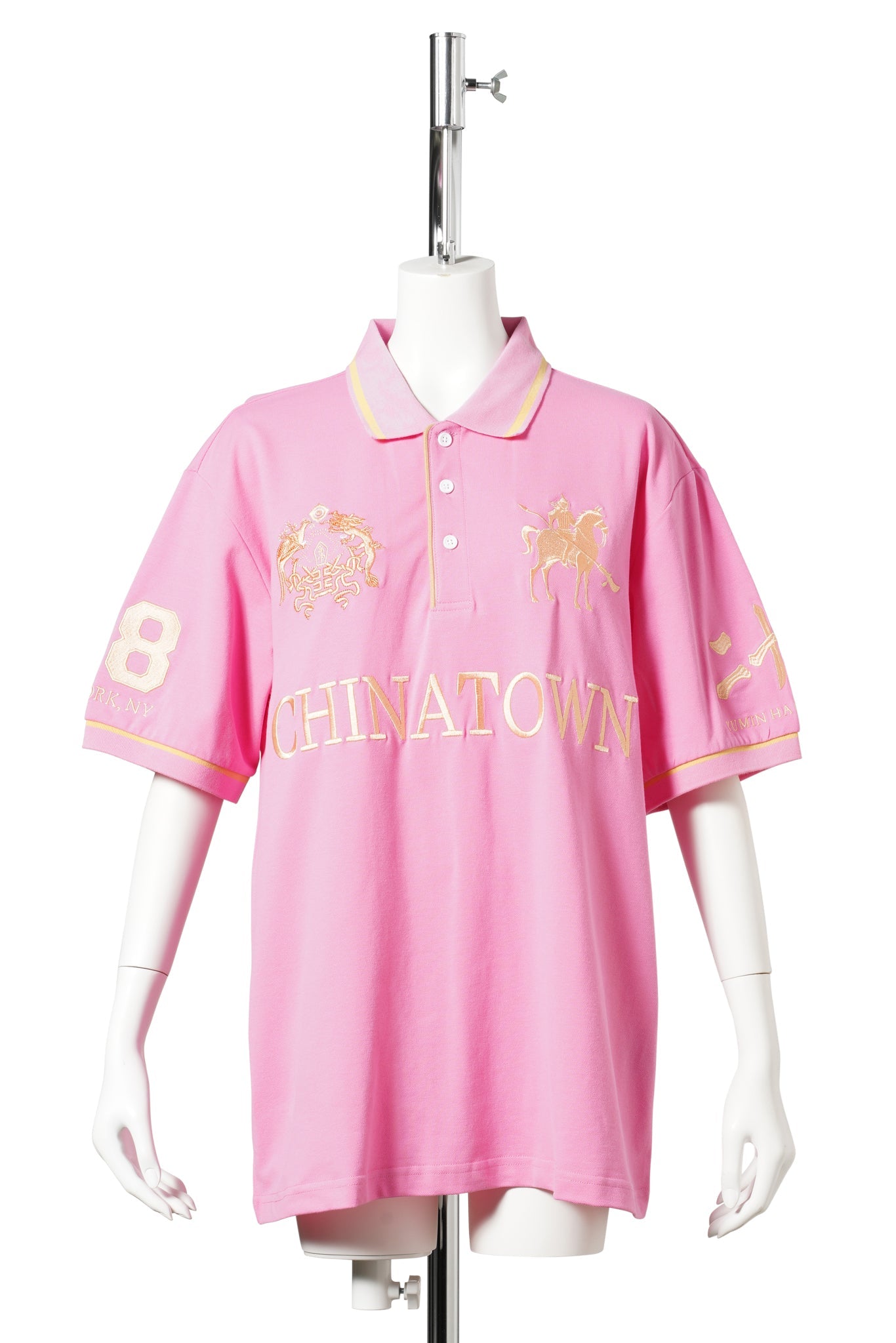 CHINATOWN POLO / PINK/GOLD