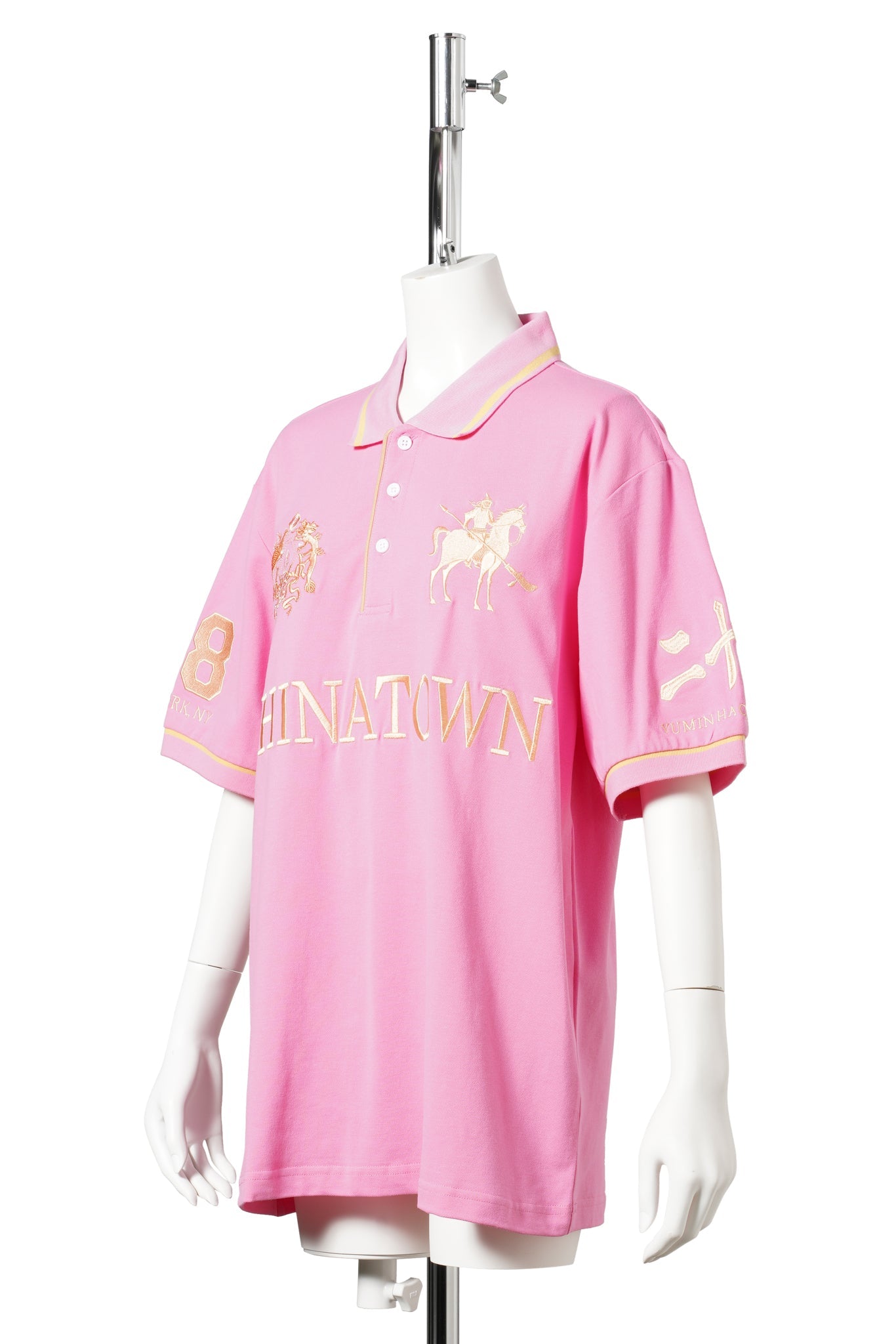 CHINATOWN POLO / PINK/GOLD