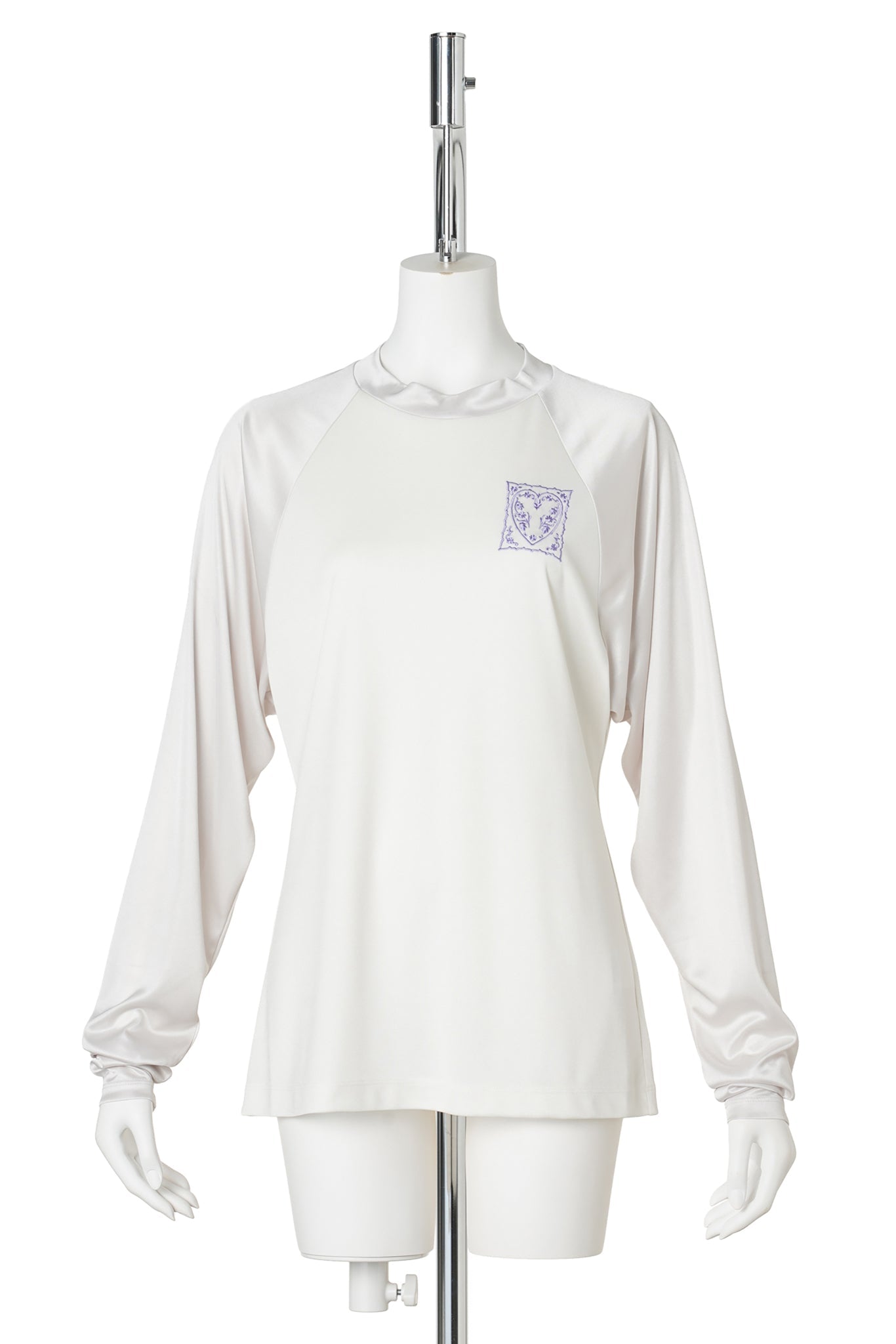 GLOSSY RAGLAN T-SHIRT / WHITE