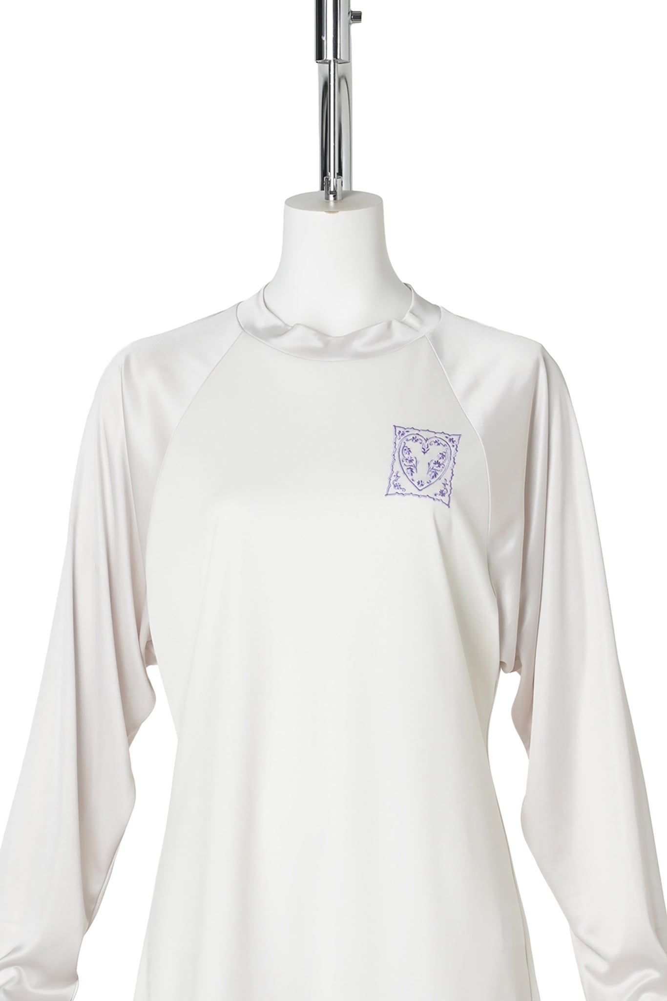 GLOSSY RAGLAN T-SHIRT / WHITE