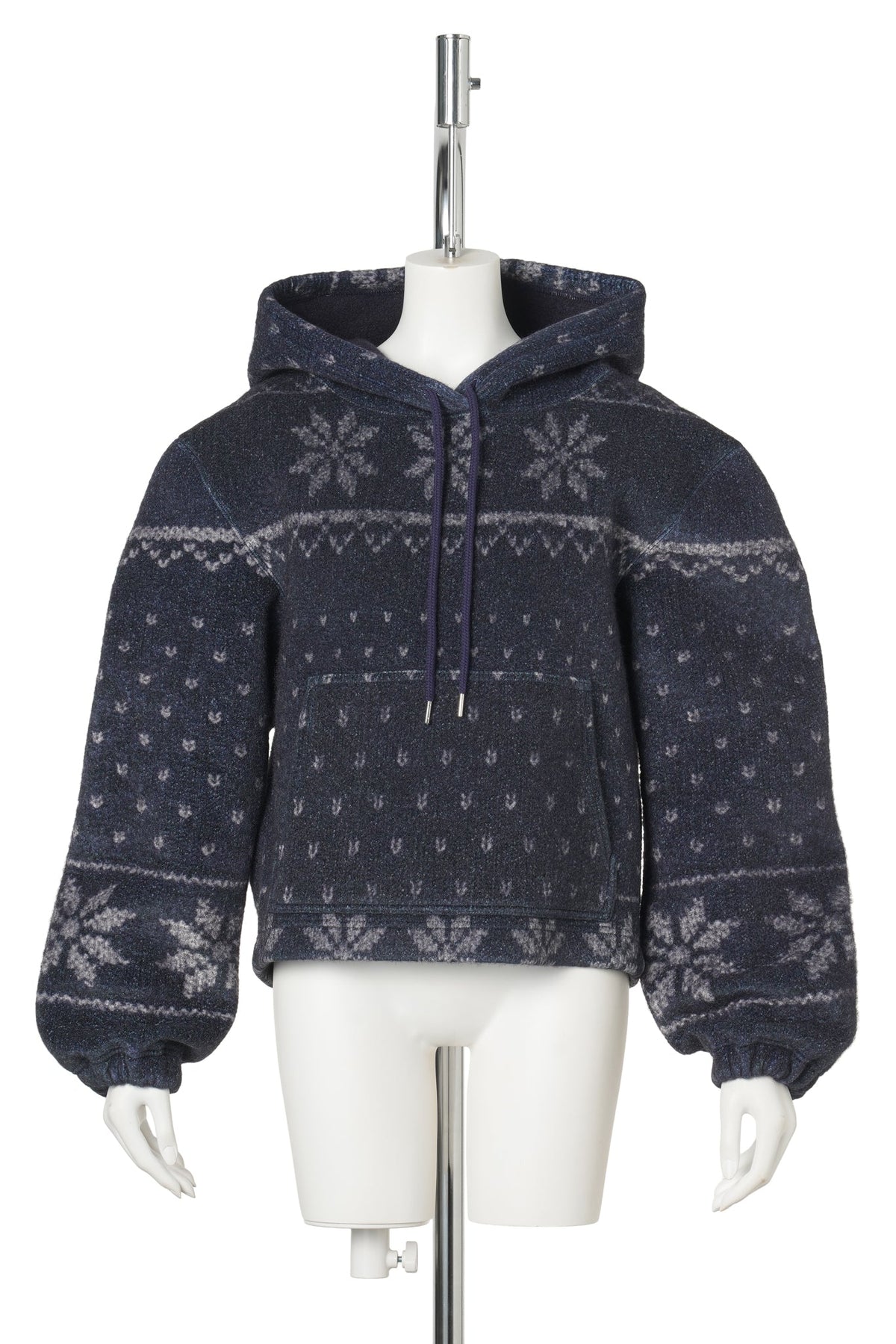 FAKE SNOWFLAKE HOODIE / NAVY