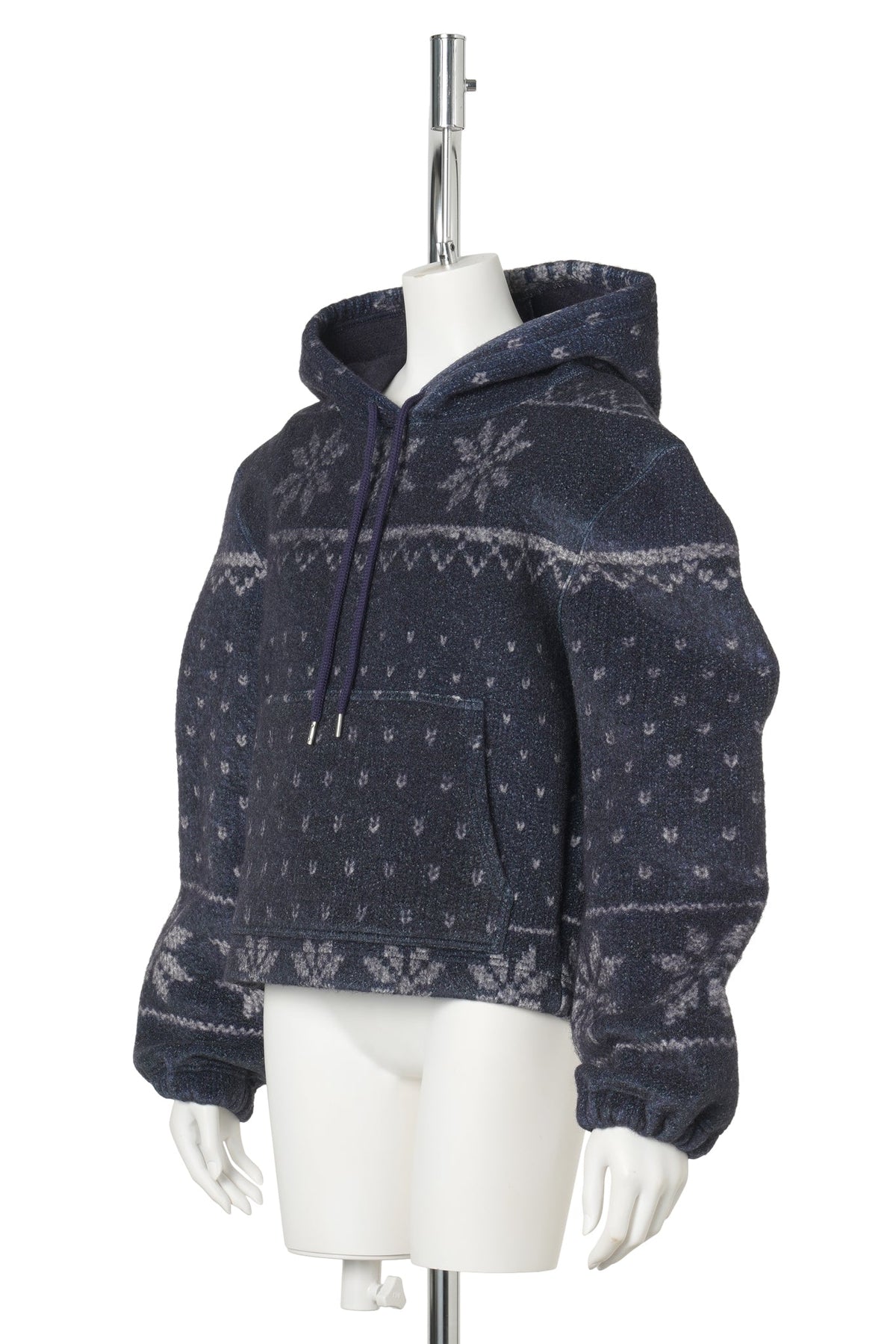 FAKE SNOWFLAKE HOODIE / NAVY