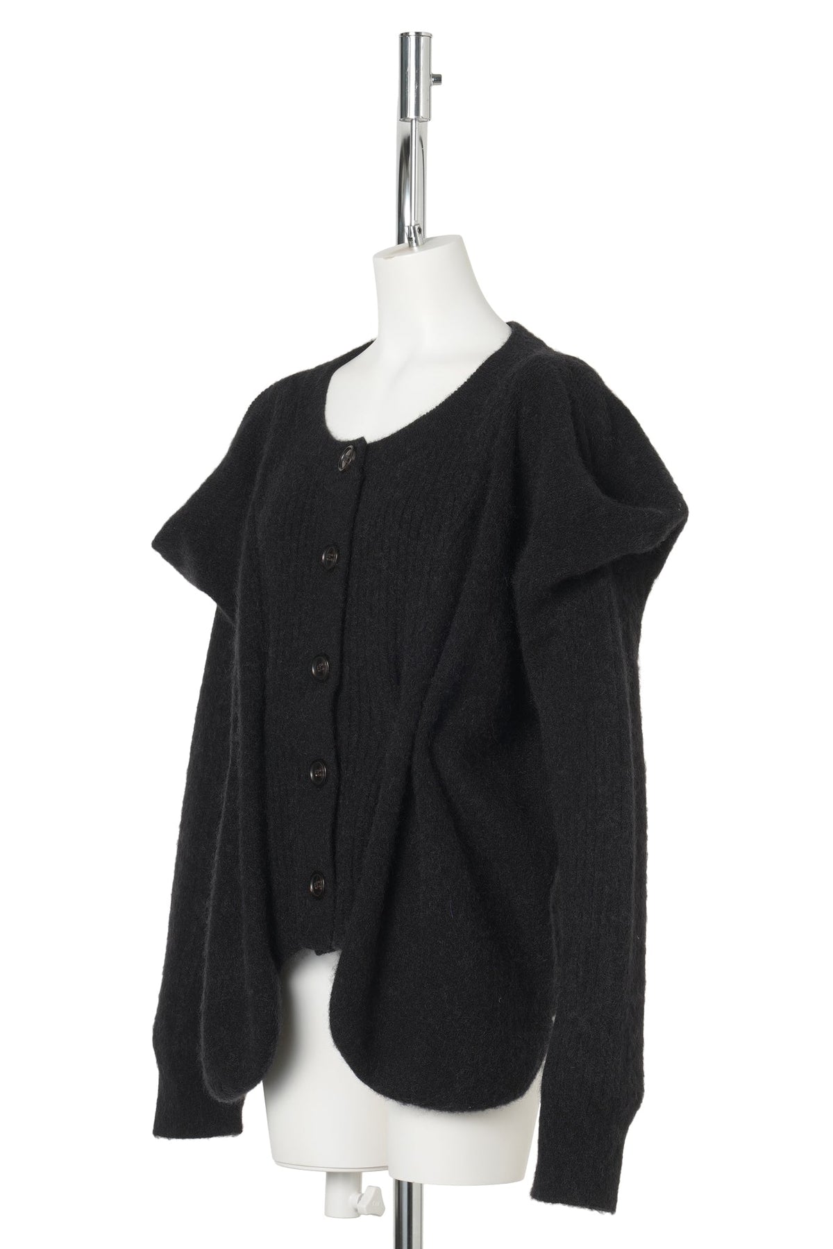 SOCKS SHAPED CARDIGAN / BLACK