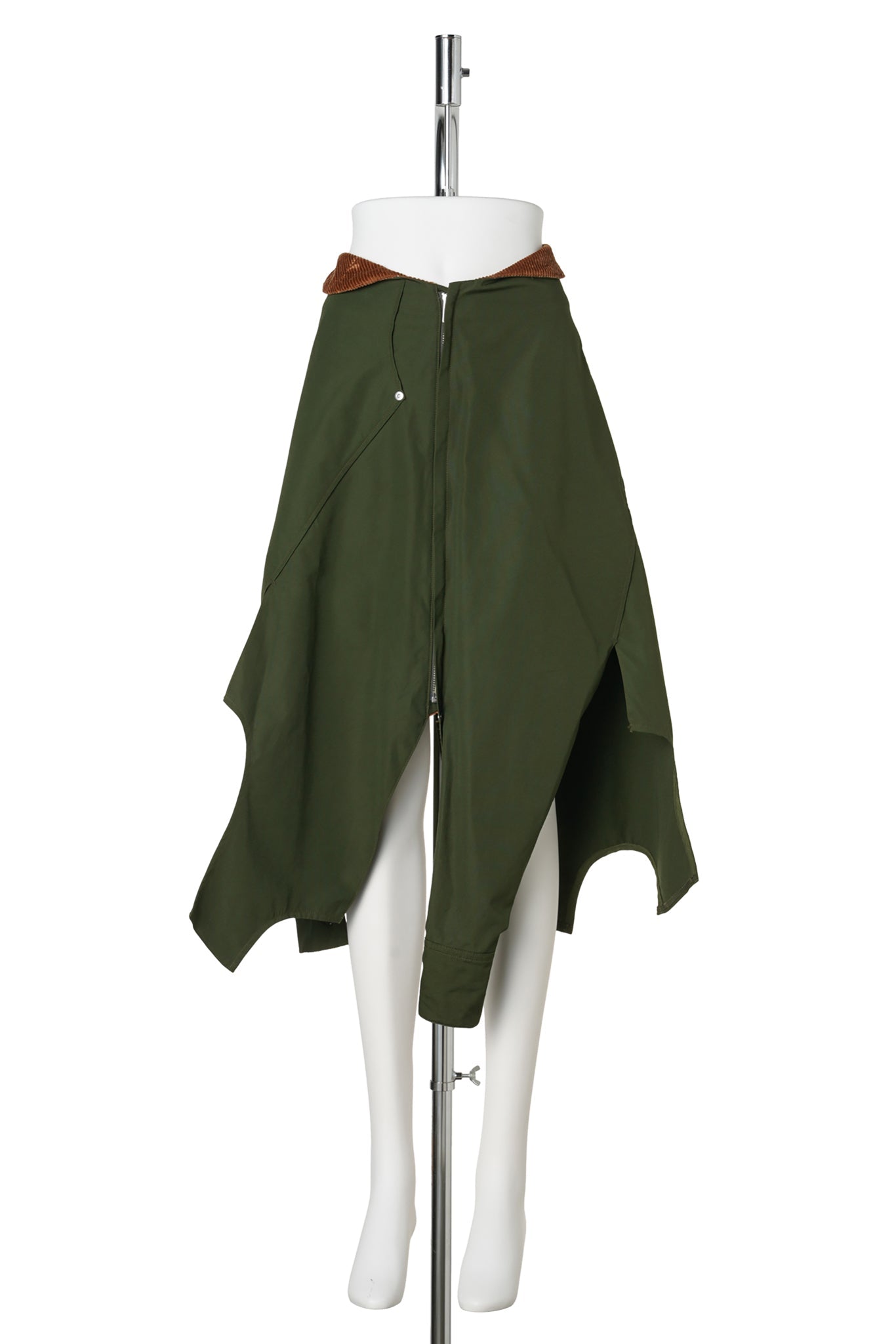 RECONSTRUCTED SKIRT / KHAKI