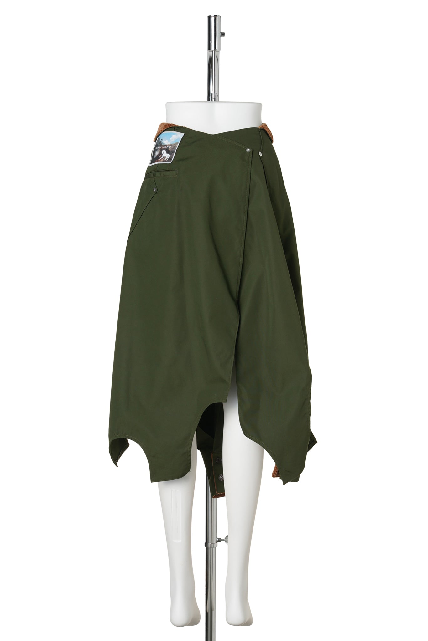RECONSTRUCTED SKIRT / KHAKI