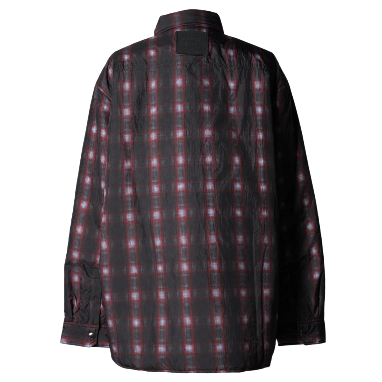 VELCRO PADDED OVERSHIRT / RED/GREY CHECK