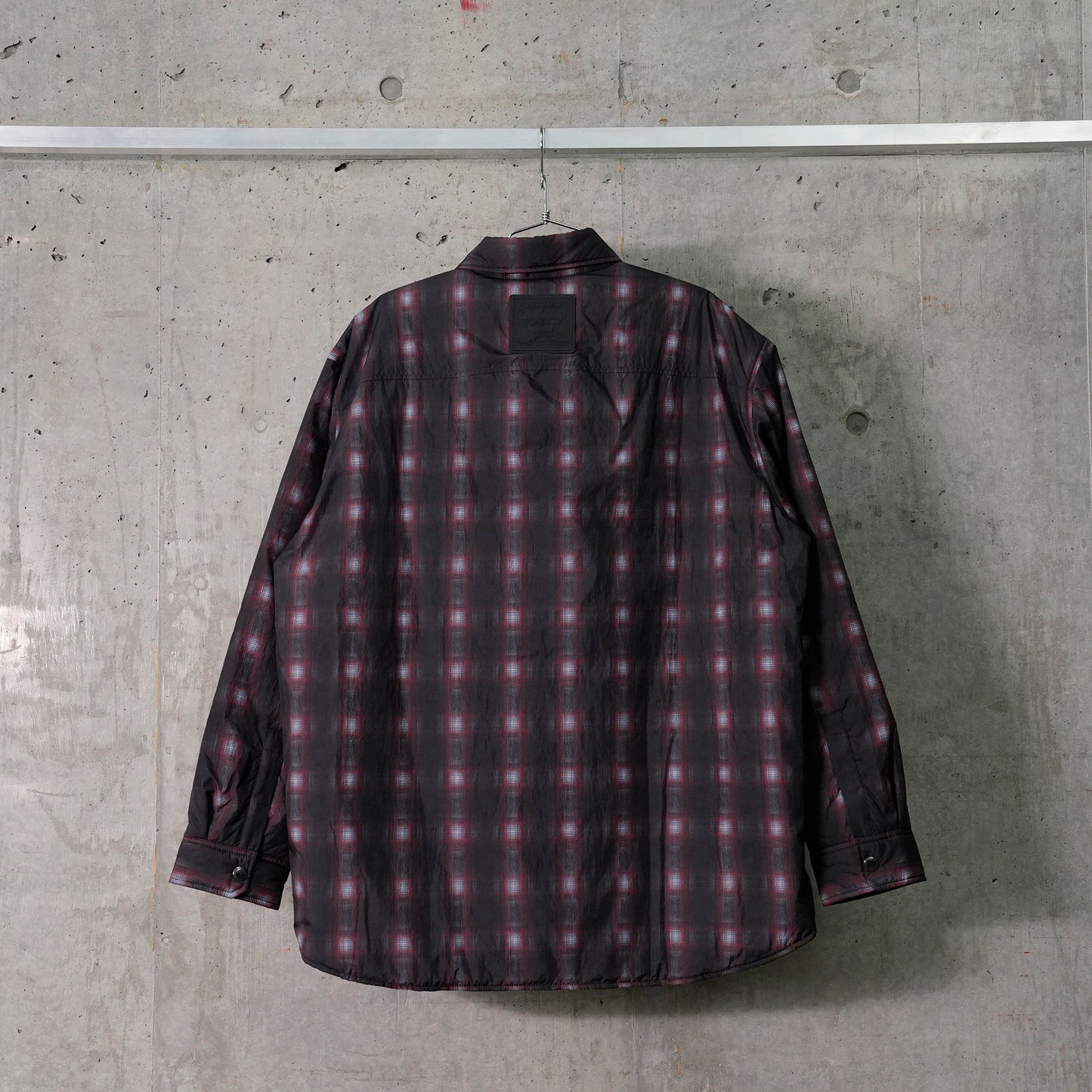 VELCRO PADDED OVERSHIRT / RED/GREY CHECK