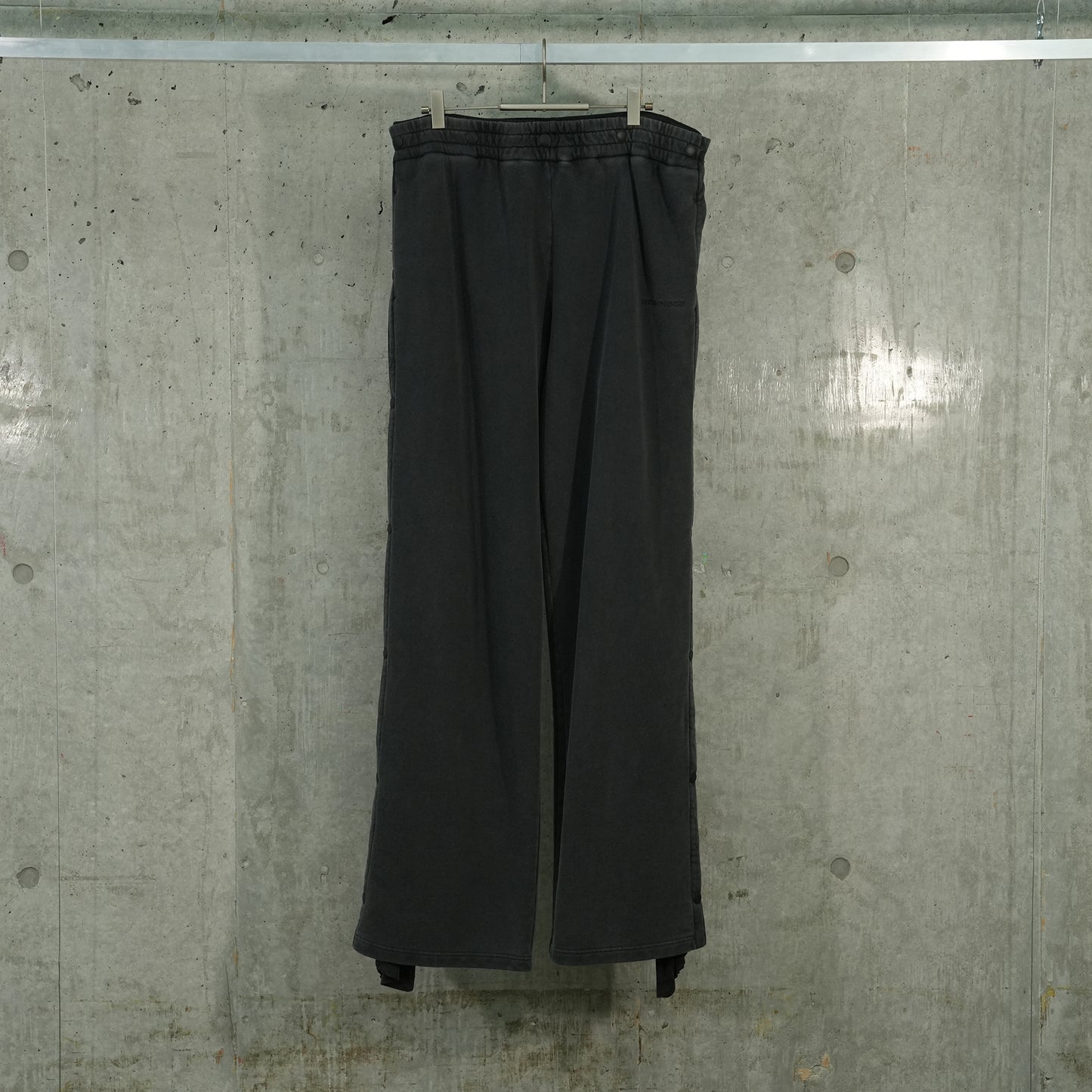 SNAP INSERT SWEATPANTS / VINTAGE BLACK