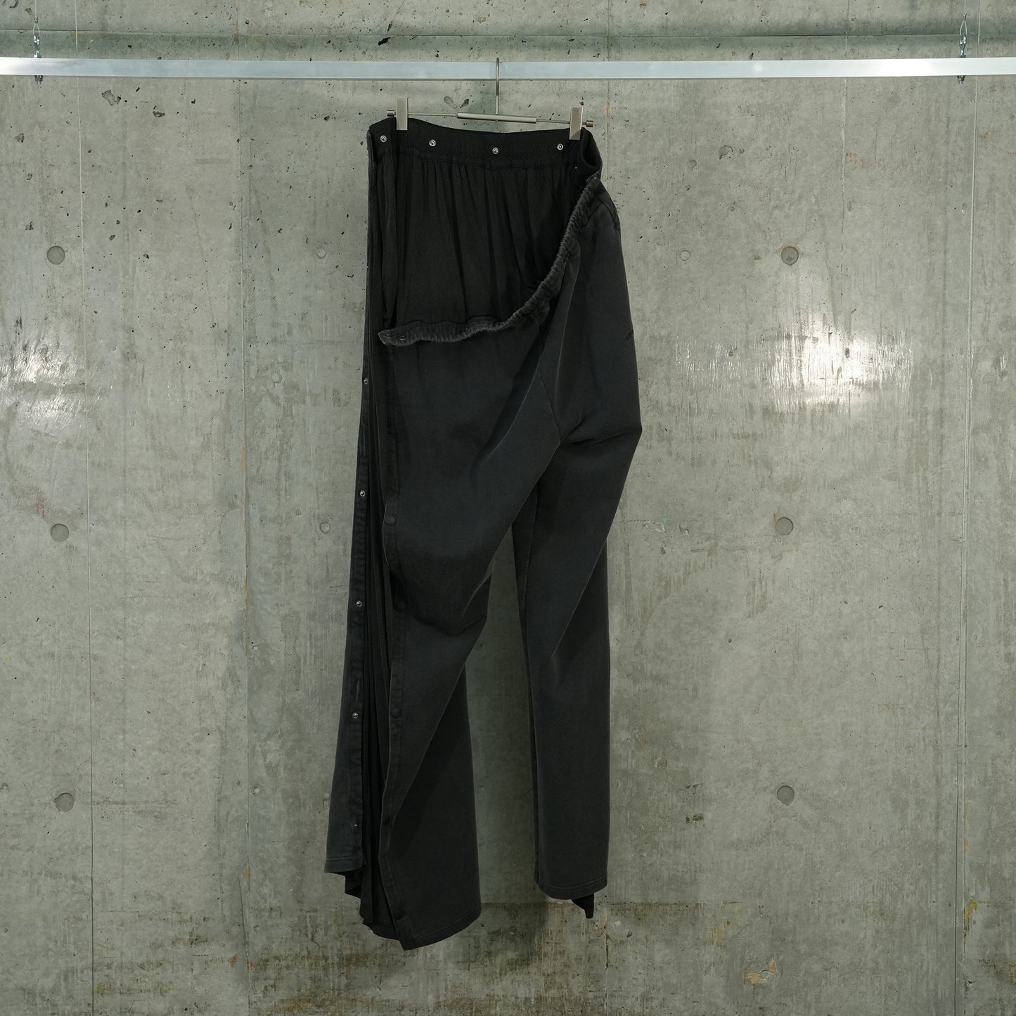 SNAP INSERT SWEATPANTS / VINTAGE BLACK