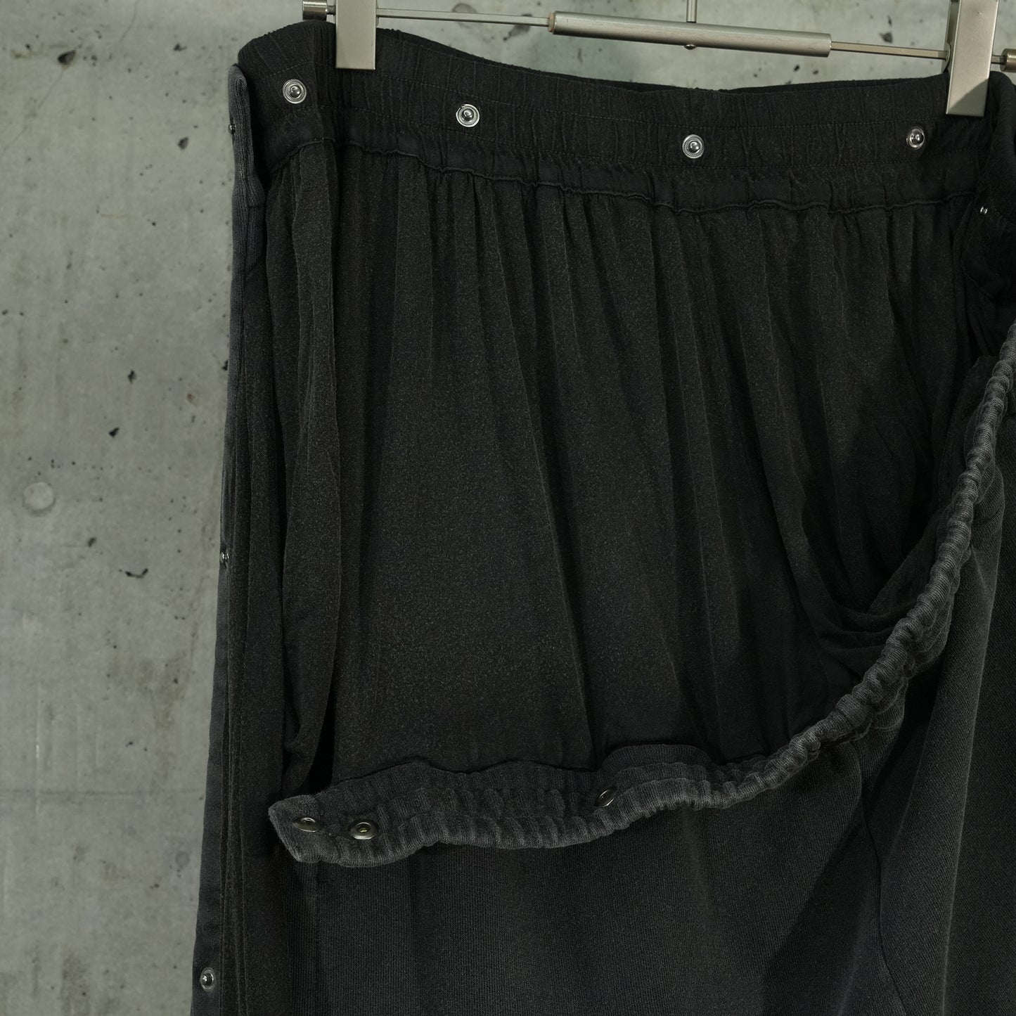 SNAP INSERT SWEATPANTS / VINTAGE BLACK