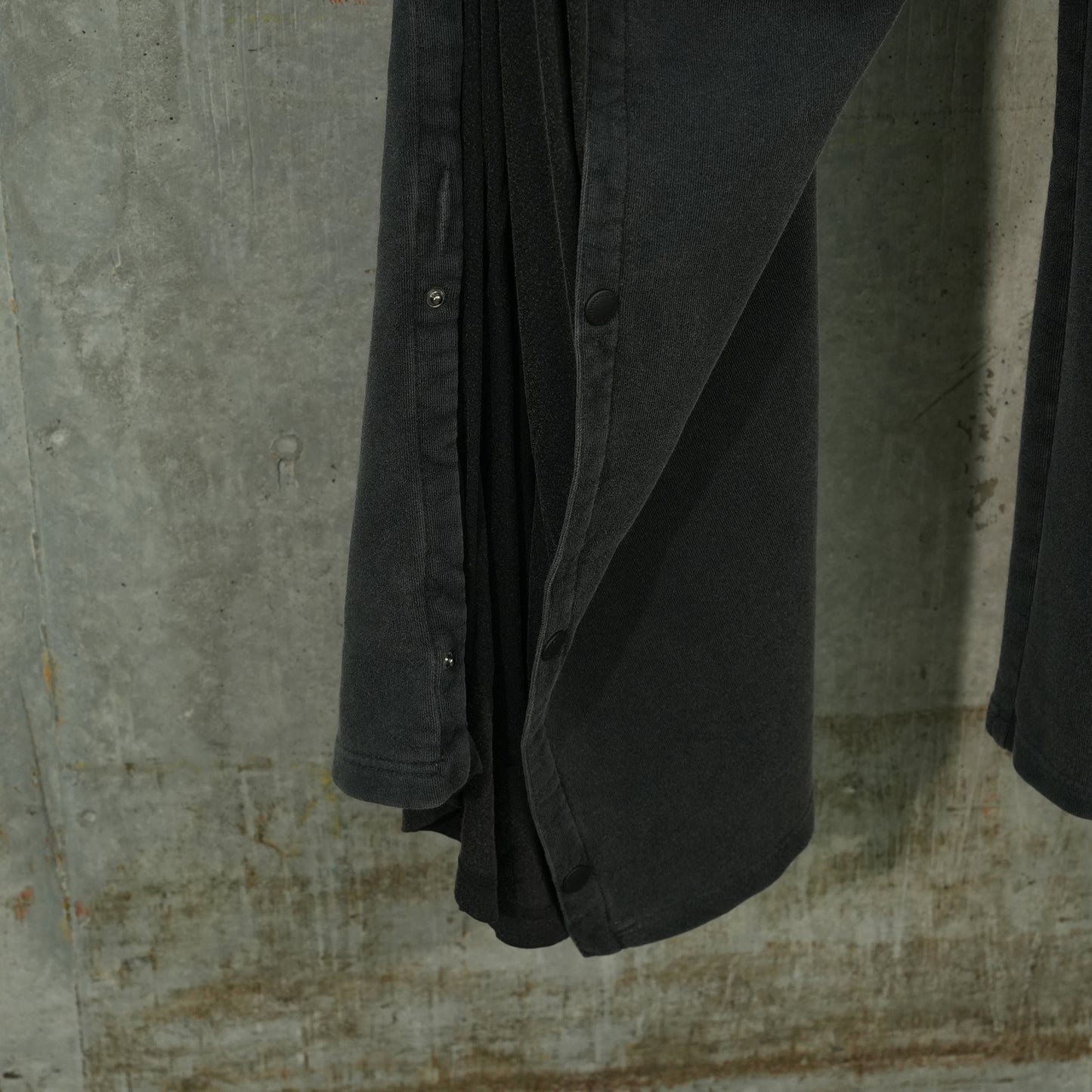 SNAP INSERT SWEATPANTS / VINTAGE BLACK