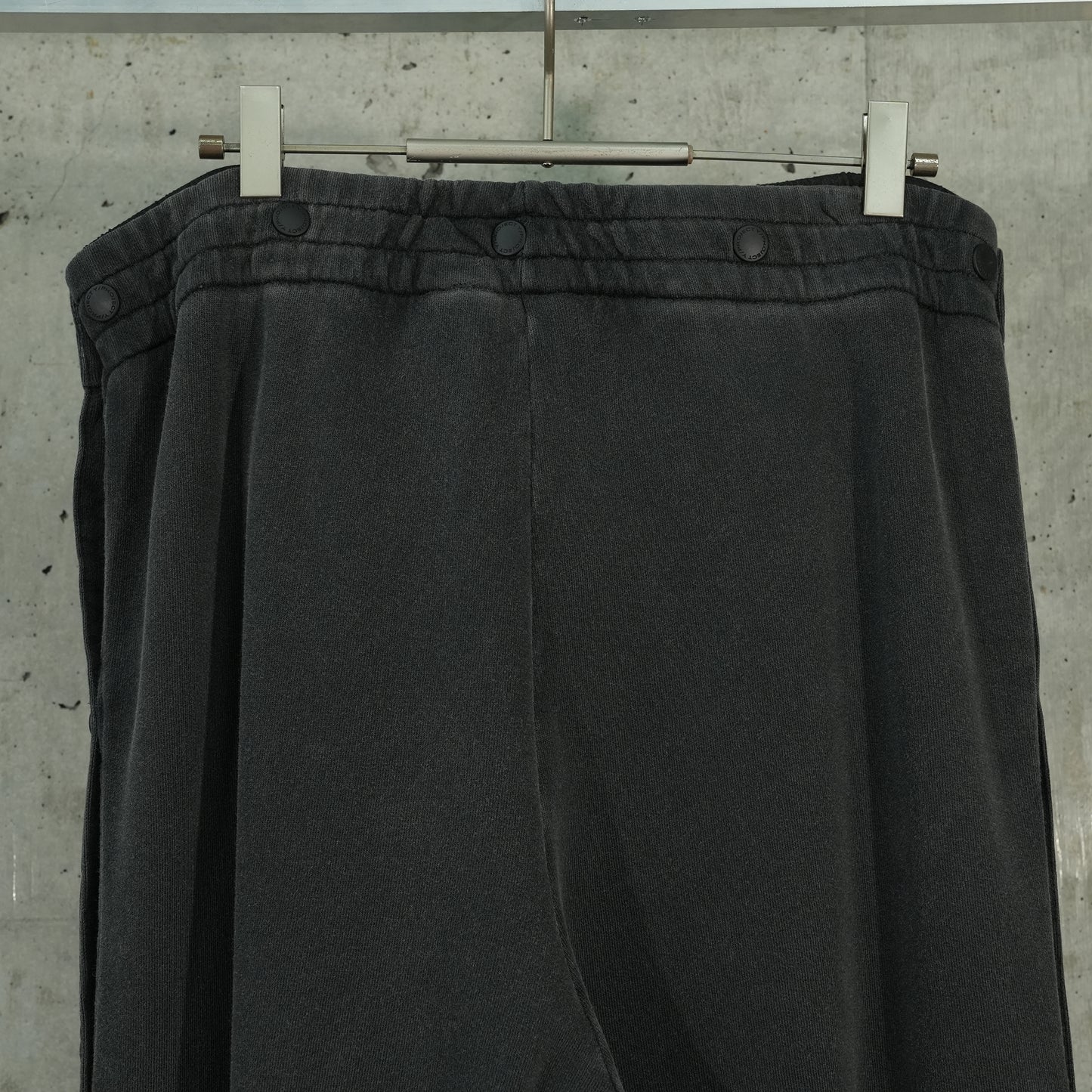 SNAP INSERT SWEATPANTS / VINTAGE BLACK