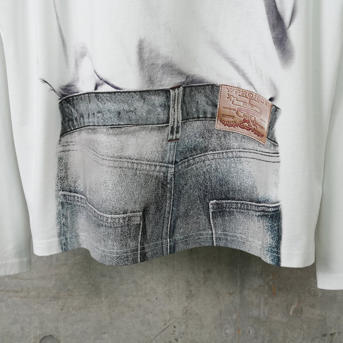 YP TROMPE L'OEIL LONG SLEEVE T-SHIRT / WHITE