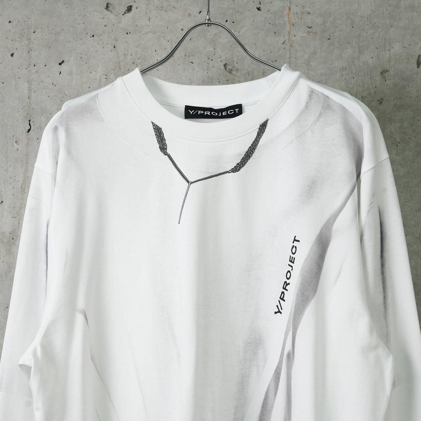 YP TROMPE L'OEIL LONG SLEEVE T-SHIRT / WHITE