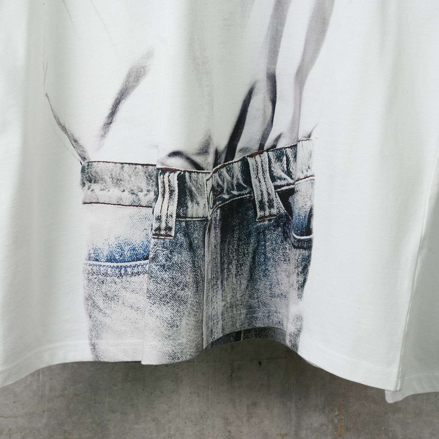 YP TROMPE L'OEIL LONG SLEEVE T-SHIRT / WHITE