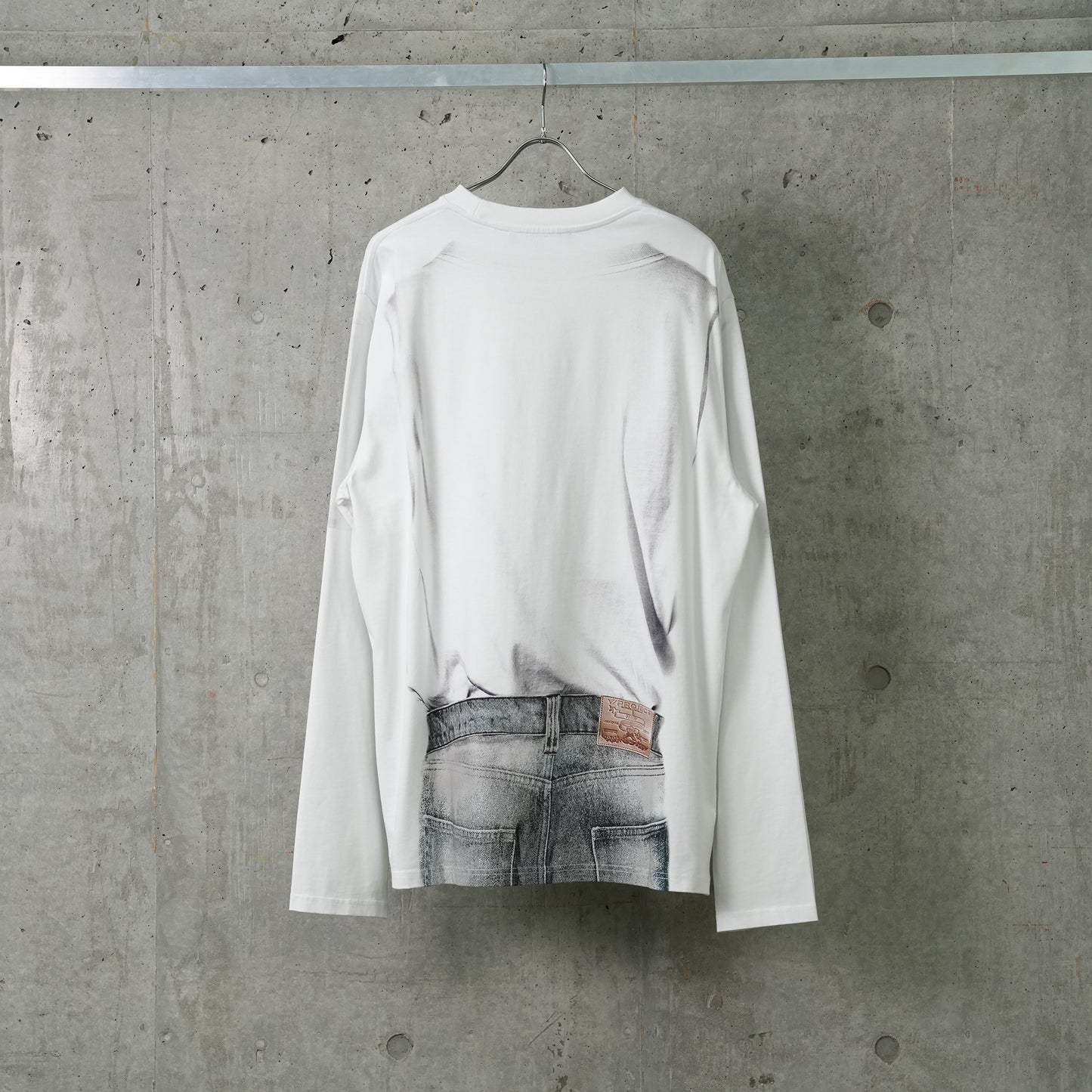 YP TROMPE L'OEIL LONG SLEEVE T-SHIRT / WHITE