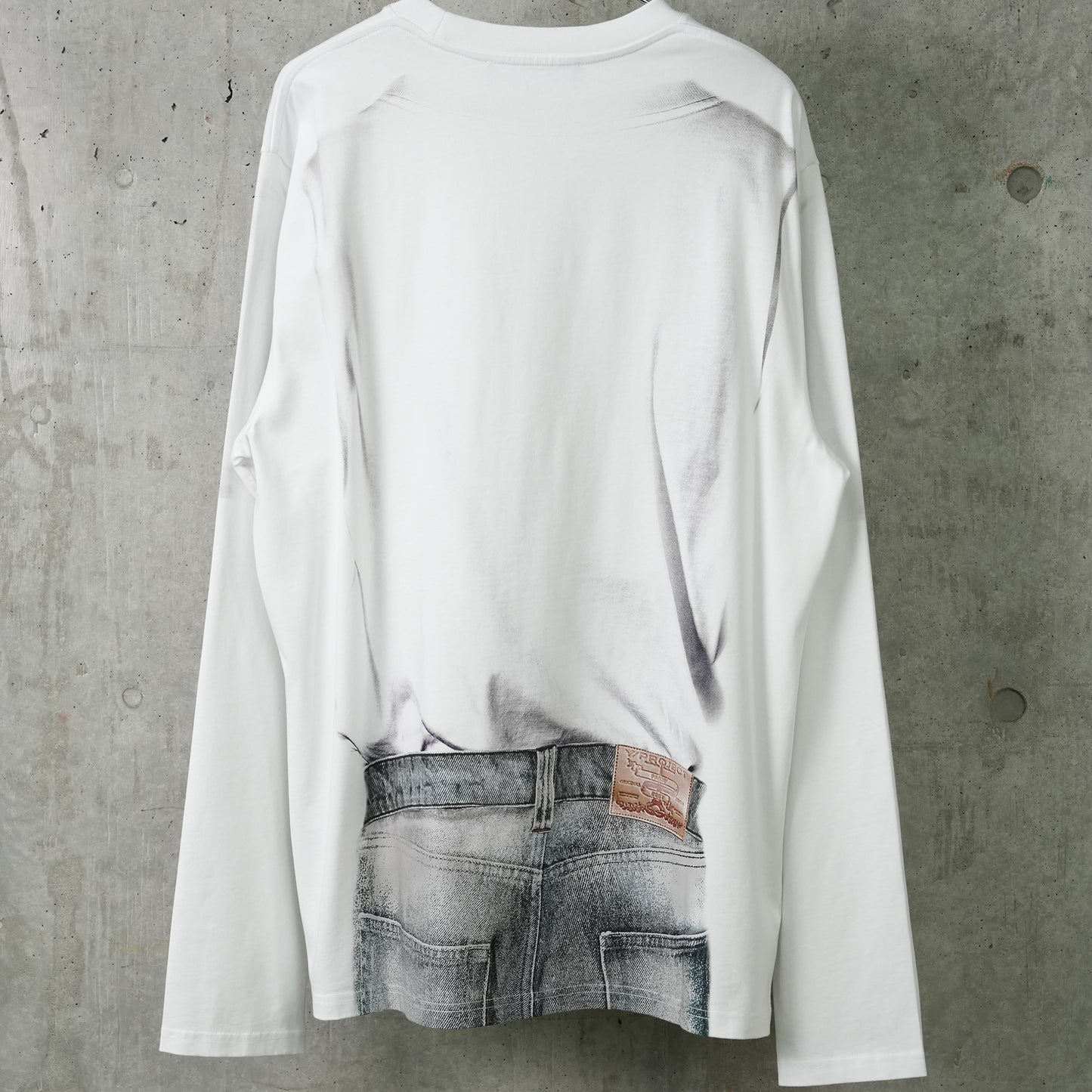 YP TROMPE L'OEIL LONG SLEEVE T-SHIRT / WHITE