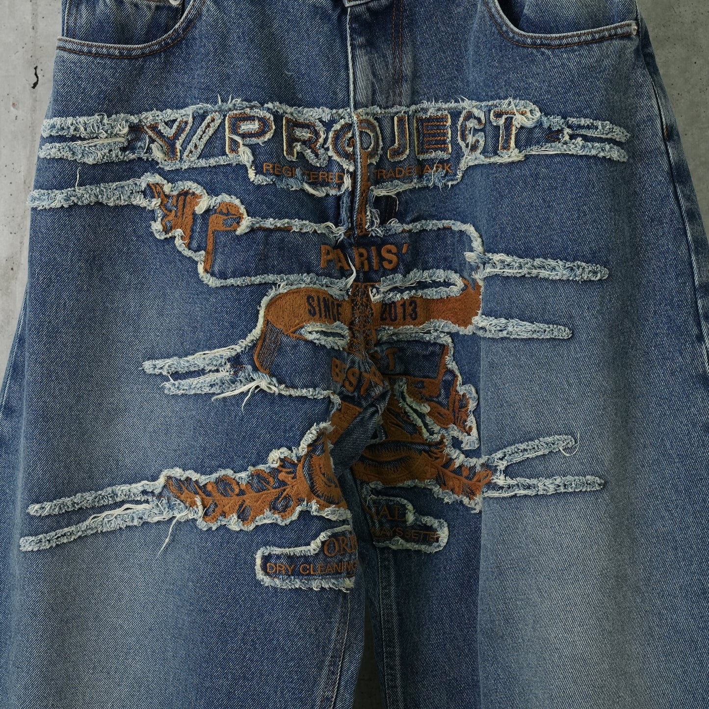 EVERGREEN PARIS' BEST PATCH JEANS / EVERGREEN VINTAGE BLUE