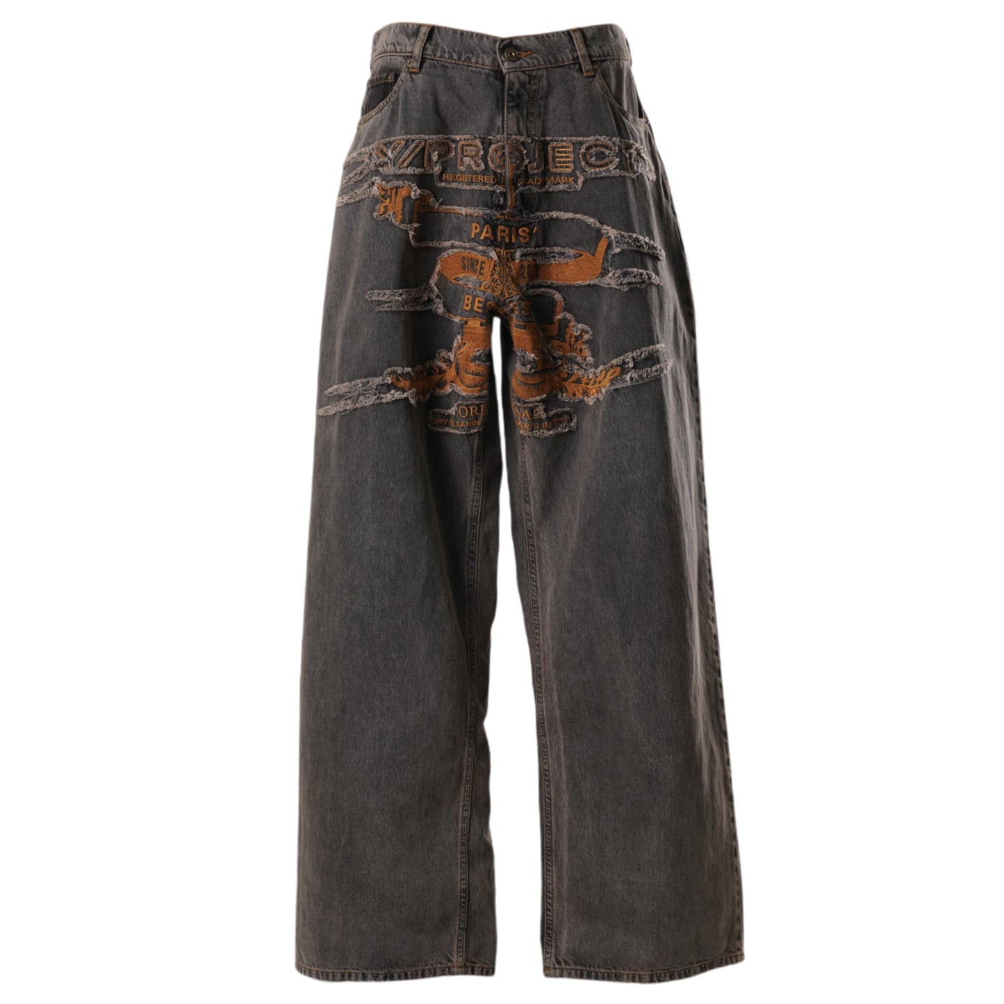 EVERGREEN PARIS' BEST PATCH JEANS / EVERGREEN VINTAGE BLACK