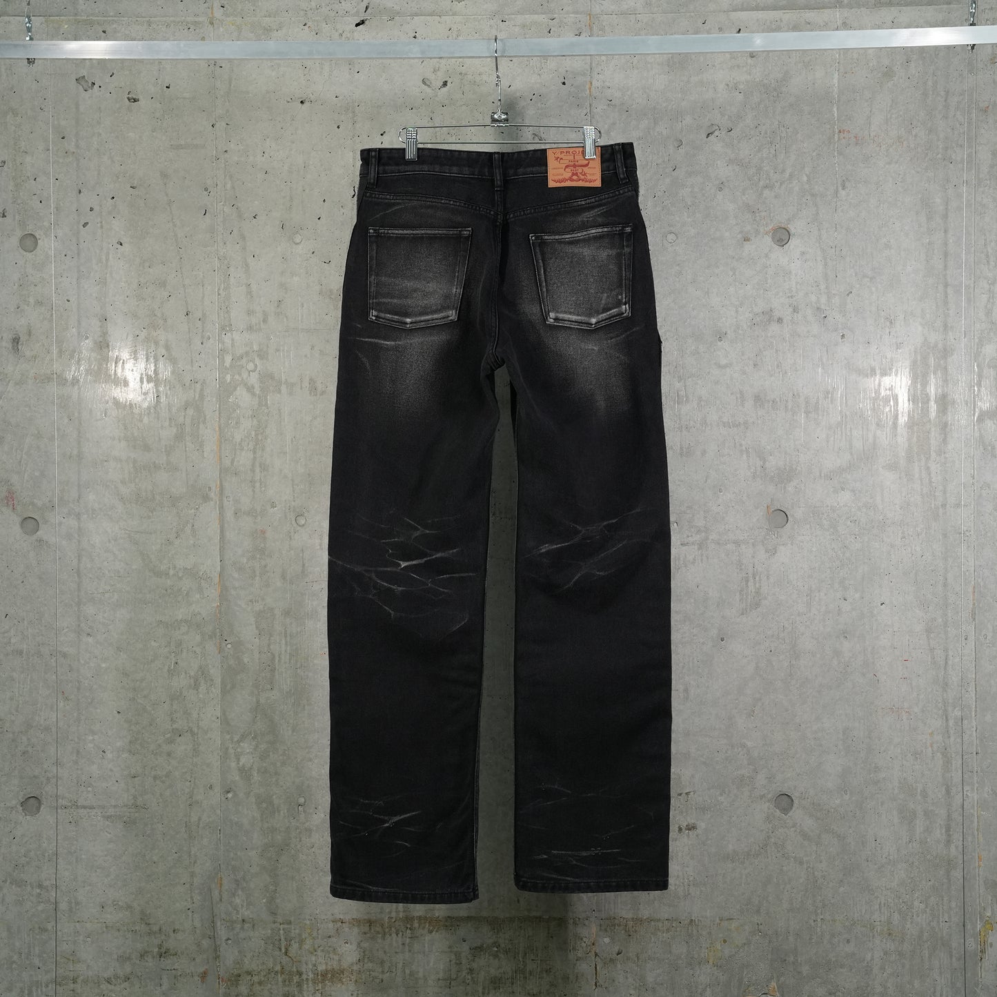 VELCRO MULTI PANEL JEANS / FADED BLACK