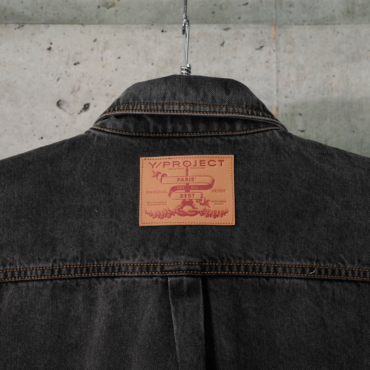 EVERGREEN PARIS' BEST PATCH DENIM SHIRT / EVERGREEN VINTAGE BLACK