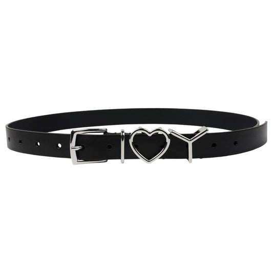 Y HEART BELT 25MM / BLACK