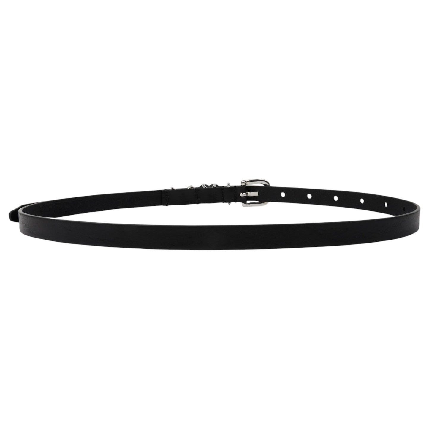 SKINNY Y HEART BELT 15MM / BLACK