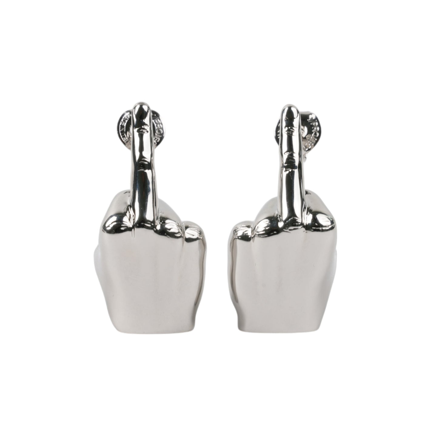 MINI FUCK YOU EARRINGS / SILVER