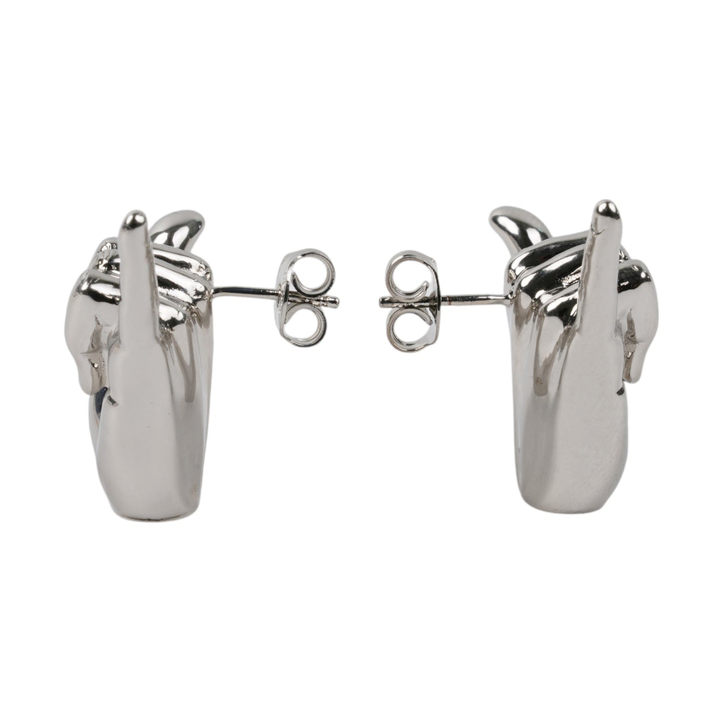 MINI SHAKA EARRINGS / SHINY SILVER