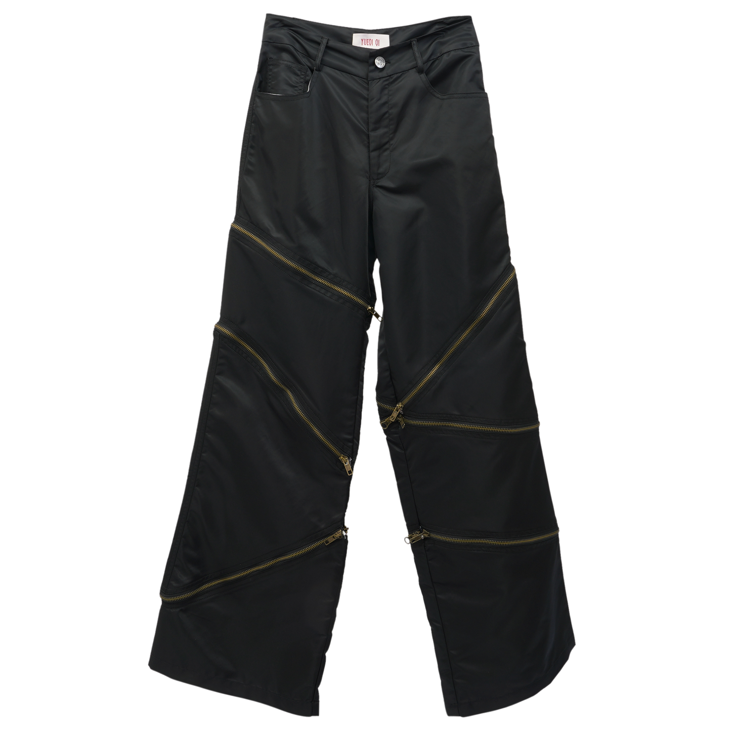 TWOTONE ZIP TROUSERS / BLACK GR8