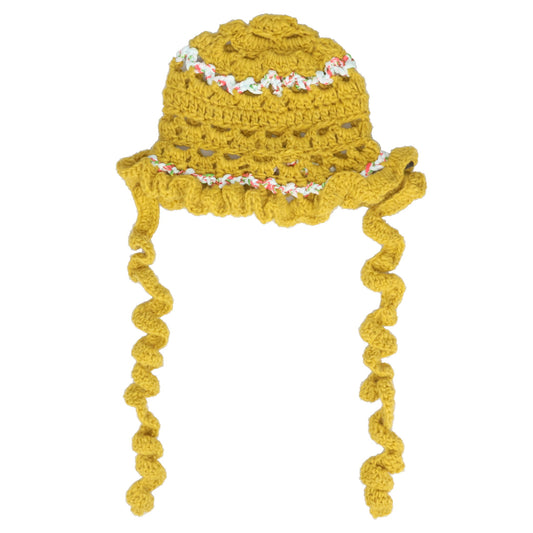 CROCHETED BEANIE / YELLOW