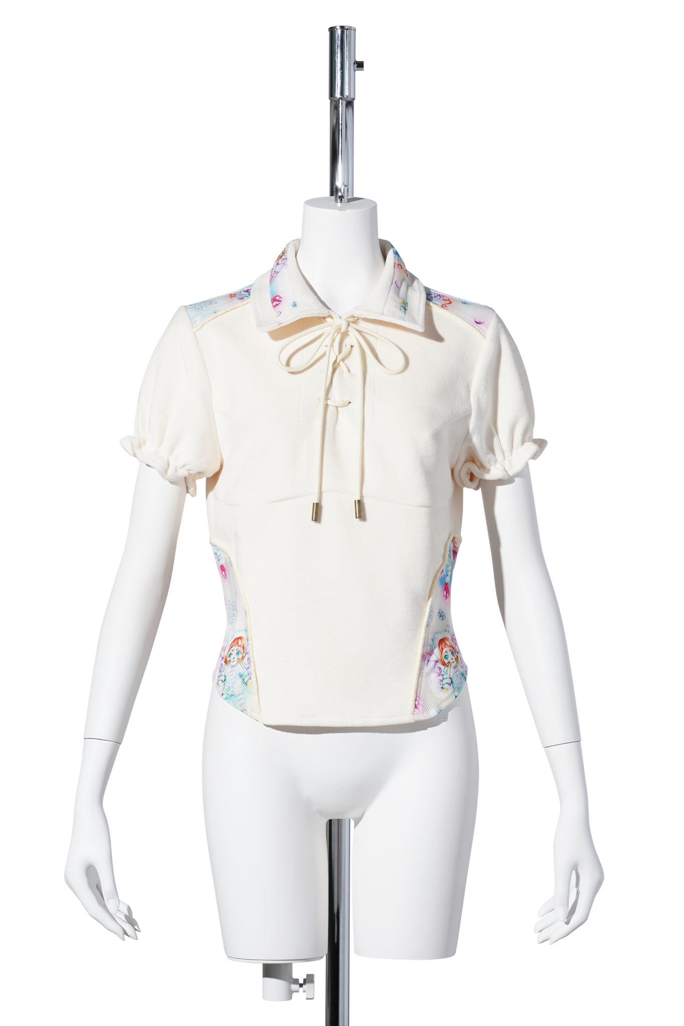 YUEQI QI x EMA GASPAR FOOTBALL JERSEY / BEIGE/PRINT