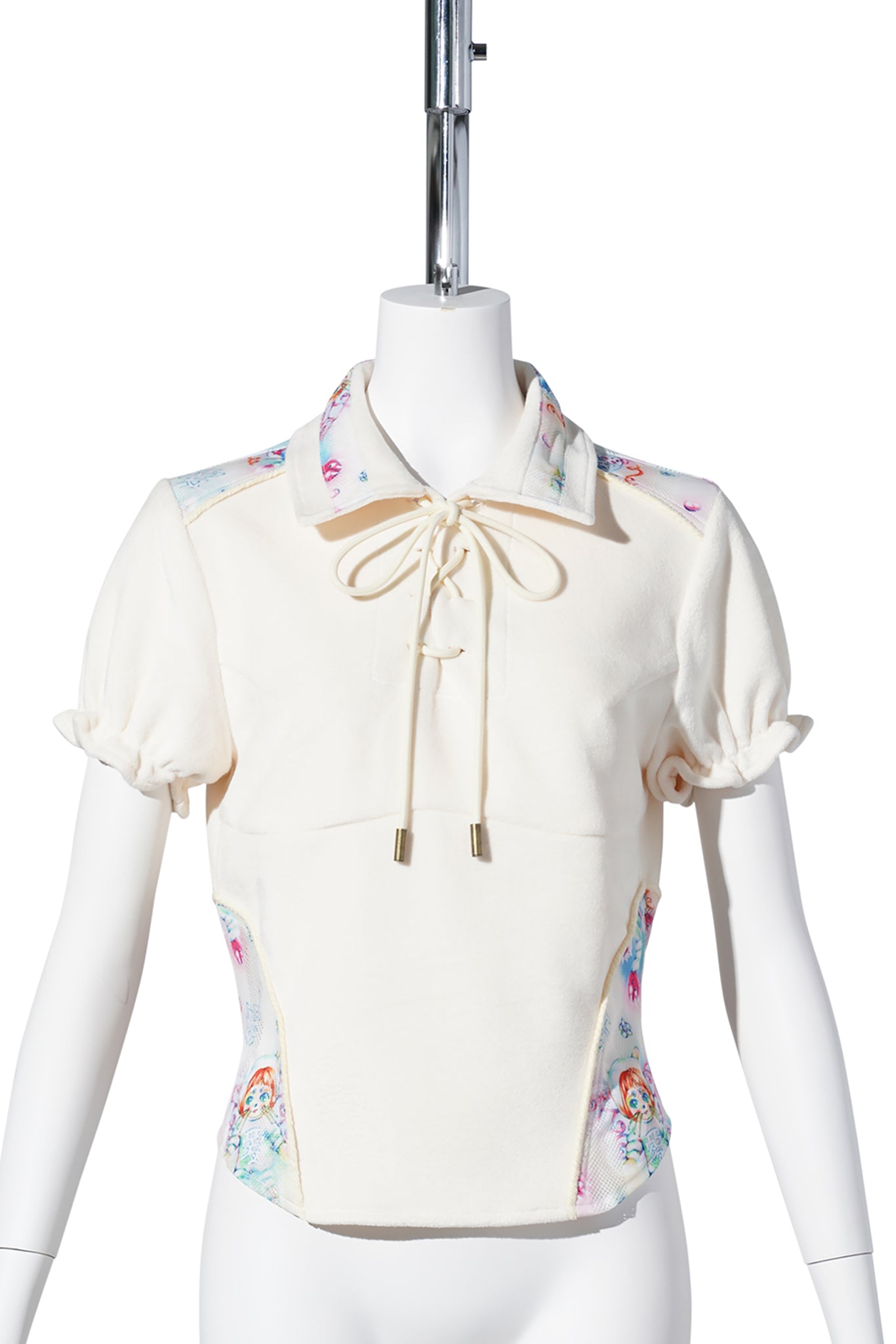 YUEQI QI x EMA GASPAR FOOTBALL JERSEY / BEIGE/PRINT