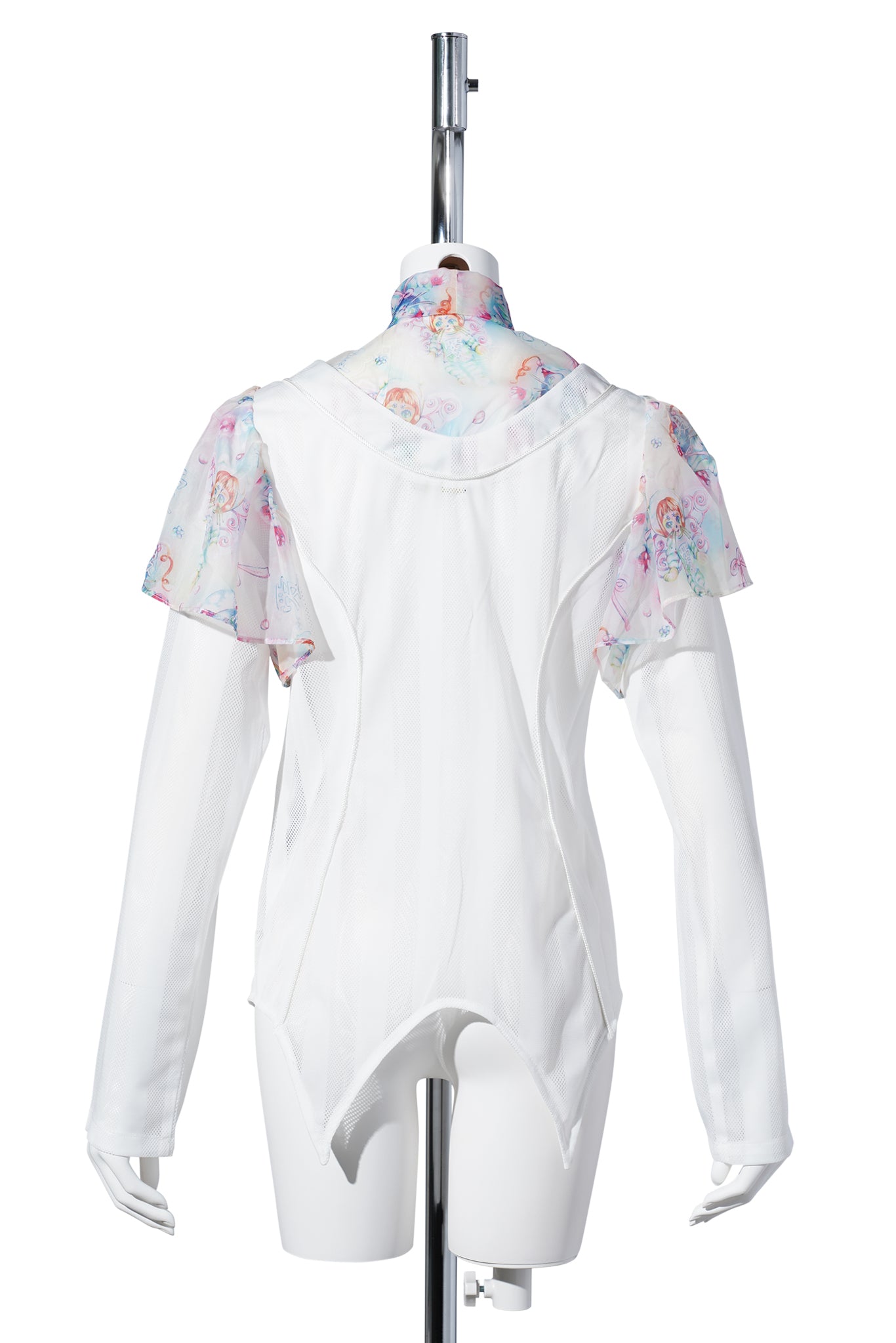 YUEQI QI x EMA GASPAR BAT SLEEVES FOOTBALL JERSEY / WHITE/PRINT