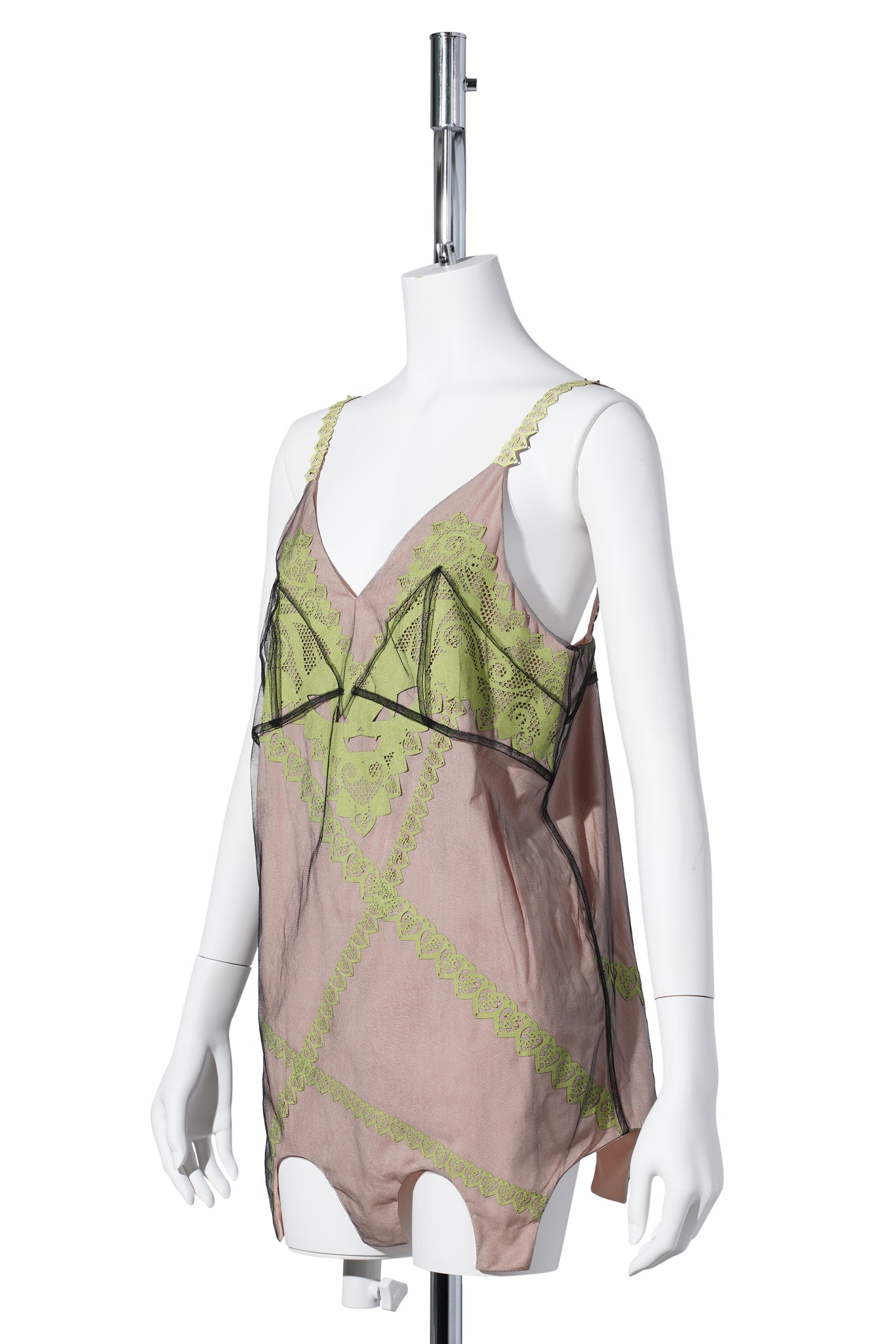 FELINE CAMISOLE / BEIGE/YELLOW-GREEN