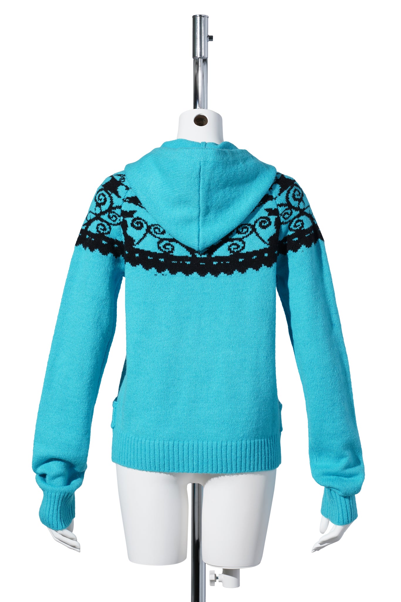 FAIR ISLE SWEATER / BLUE/BLACK