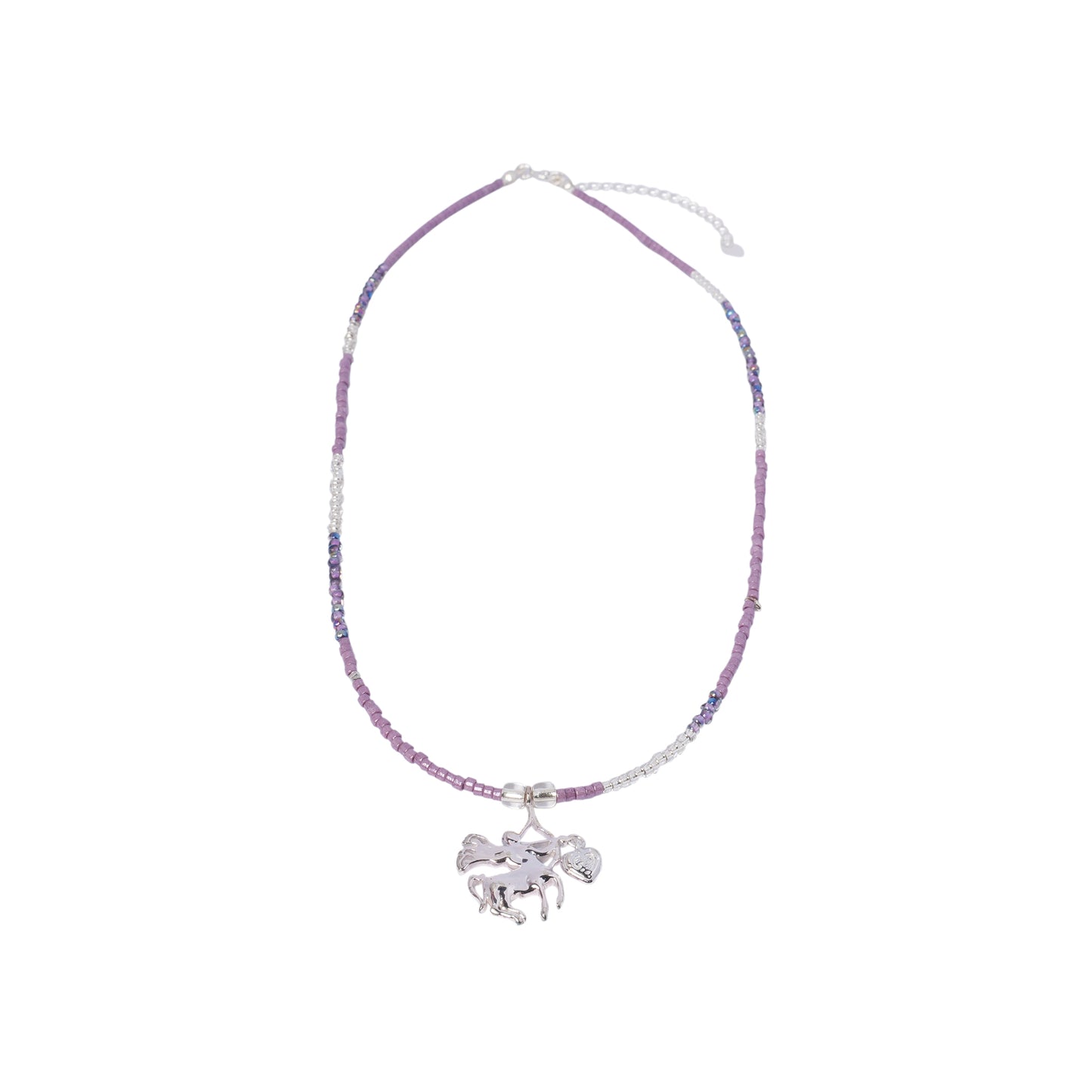 SAGITTARIUS BEADED NECKLACE / PURPLE