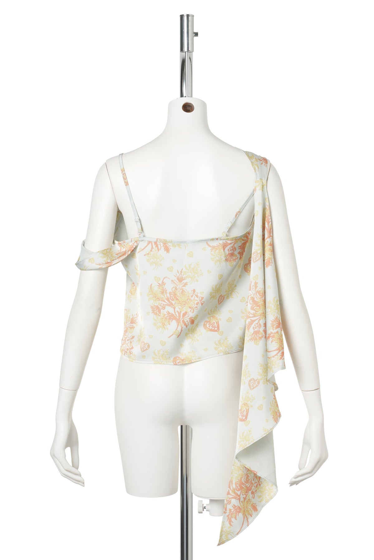 MINT ROSA HEART SCROLL SCARF TOP / MINT/BUTTER