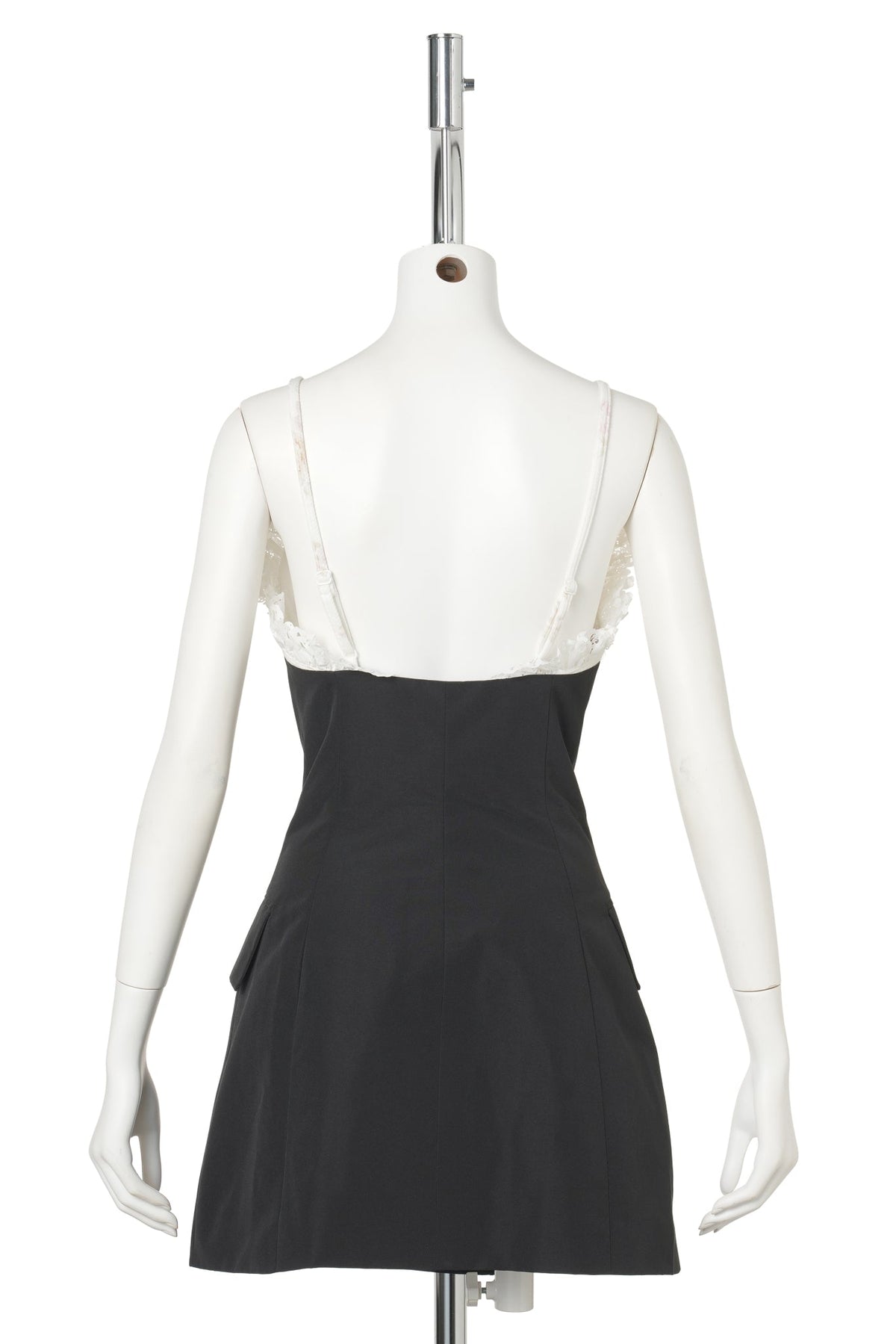 BLACK CAMISOLE / BLAZER DRESS / BLACK/IVORY