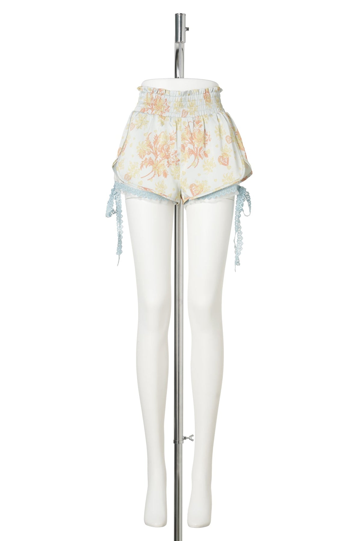 MINT ROSA HEART FLORAL LACE SHORTS / MINT/BUTTER/IVORY