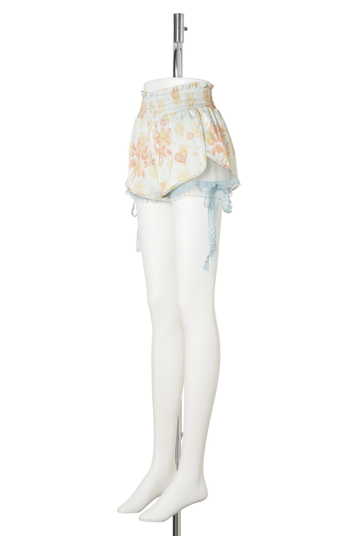 MINT ROSA HEART FLORAL LACE SHORTS / MINT/BUTTER/IVORY