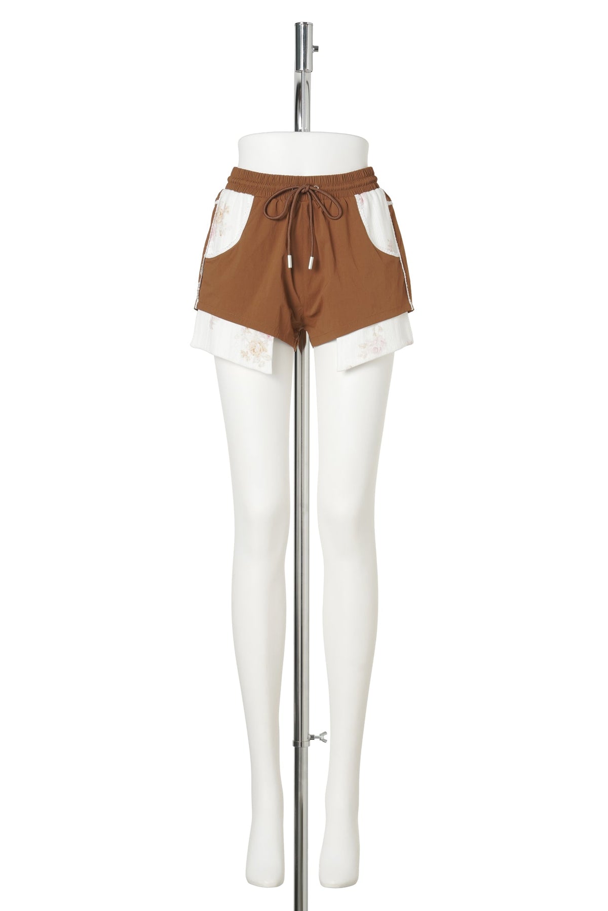RUST LAYERED / TRACK SHORT / RUST/IVORY