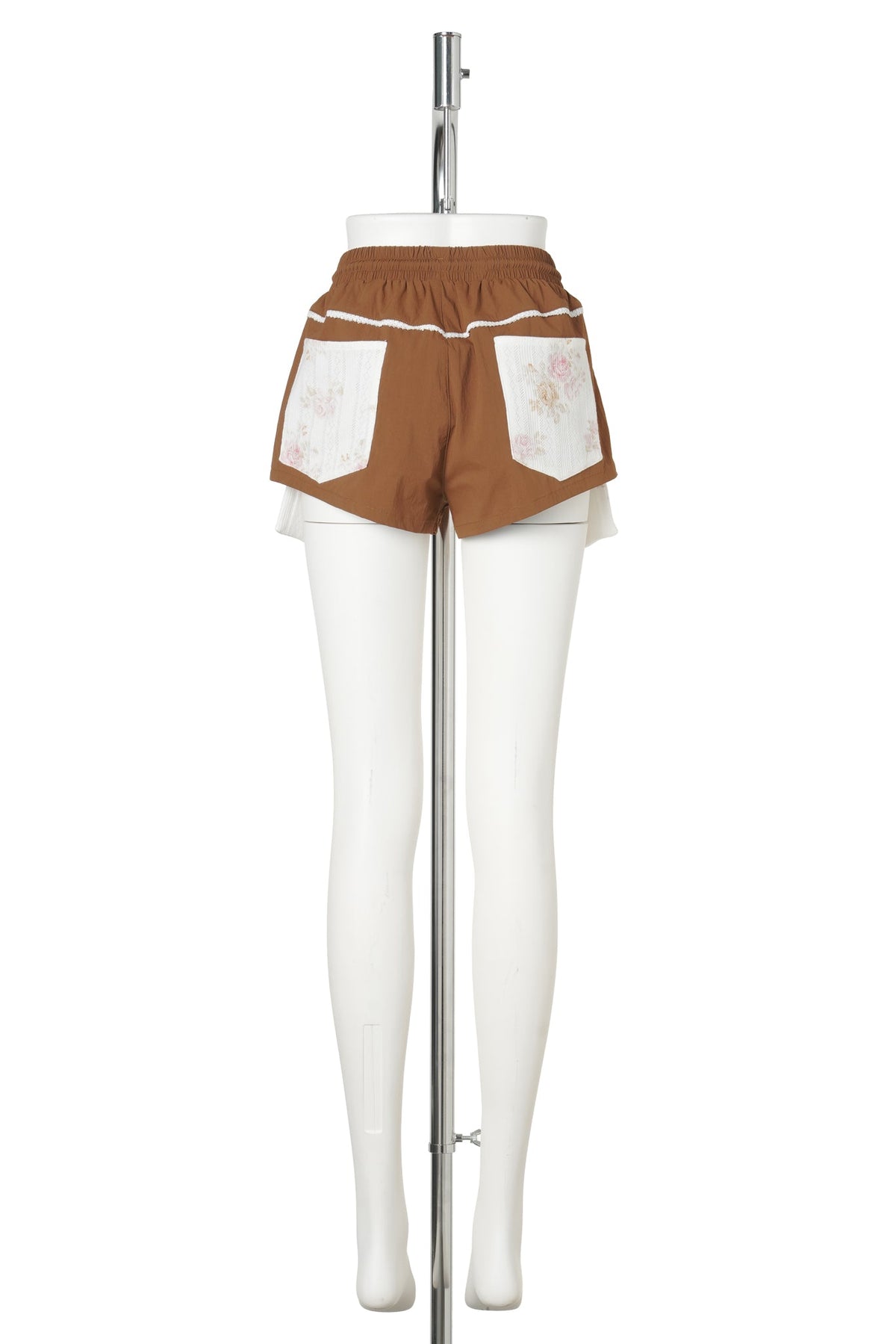 RUST LAYERED / TRACK SHORT / RUST/IVORY