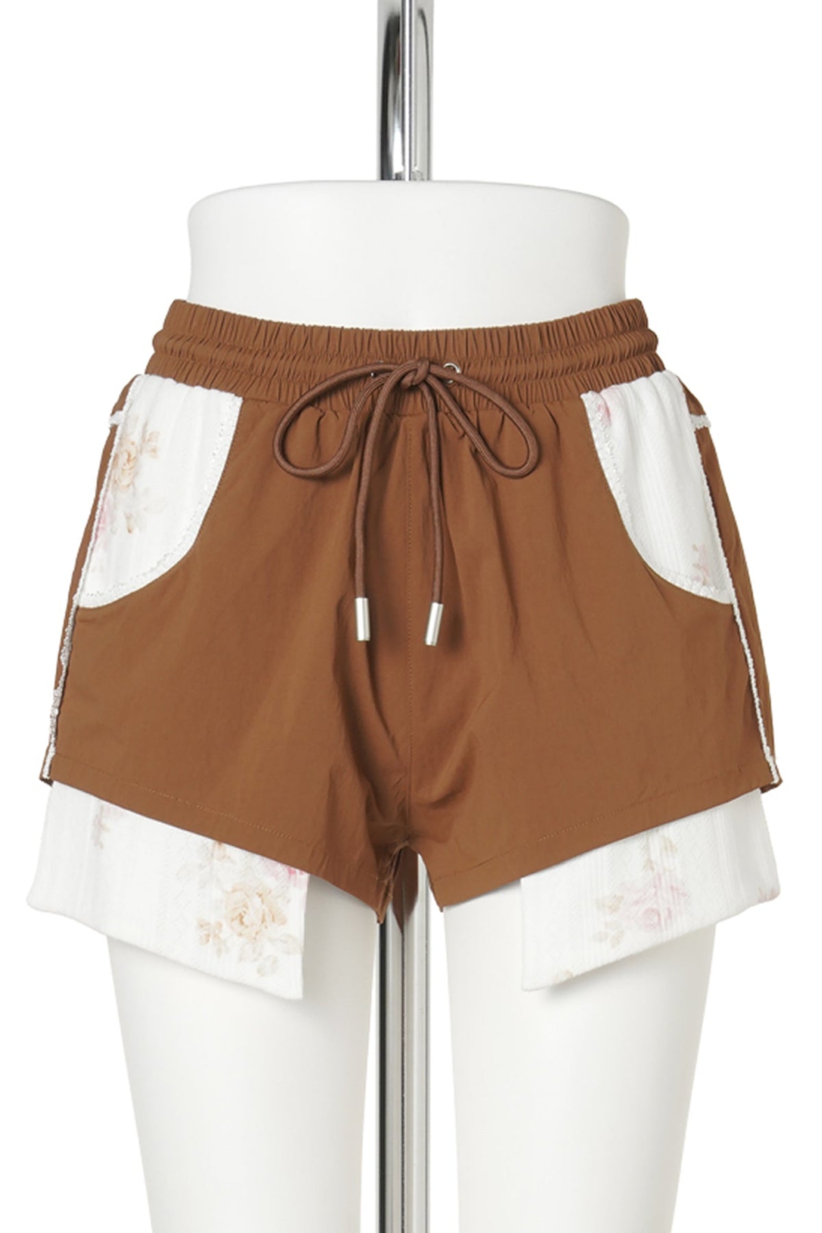 RUST LAYERED / TRACK SHORT / RUST/IVORY