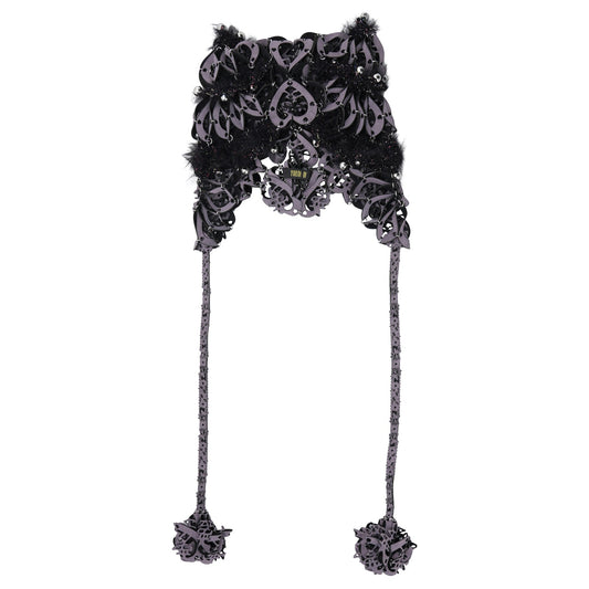 MIDNIGHT LASER LOVE CAT EARS HEADPIECE / ASH LILAC/BLACK