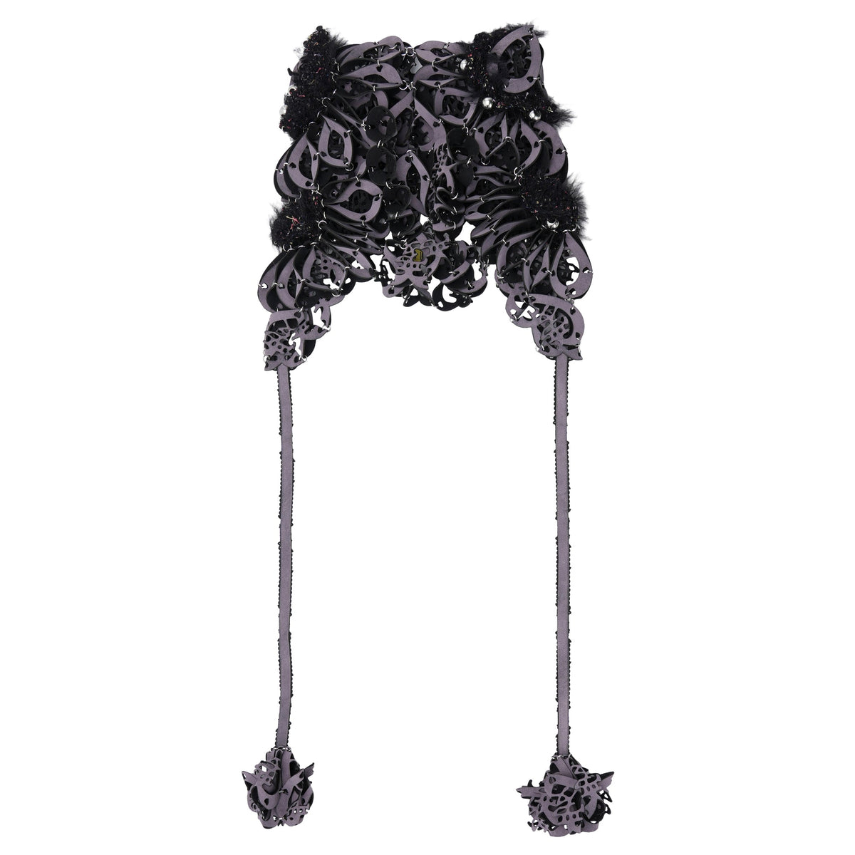 MIDNIGHT LASER LOVE CAT EARS HEADPIECE / ASH LILAC/BLACK