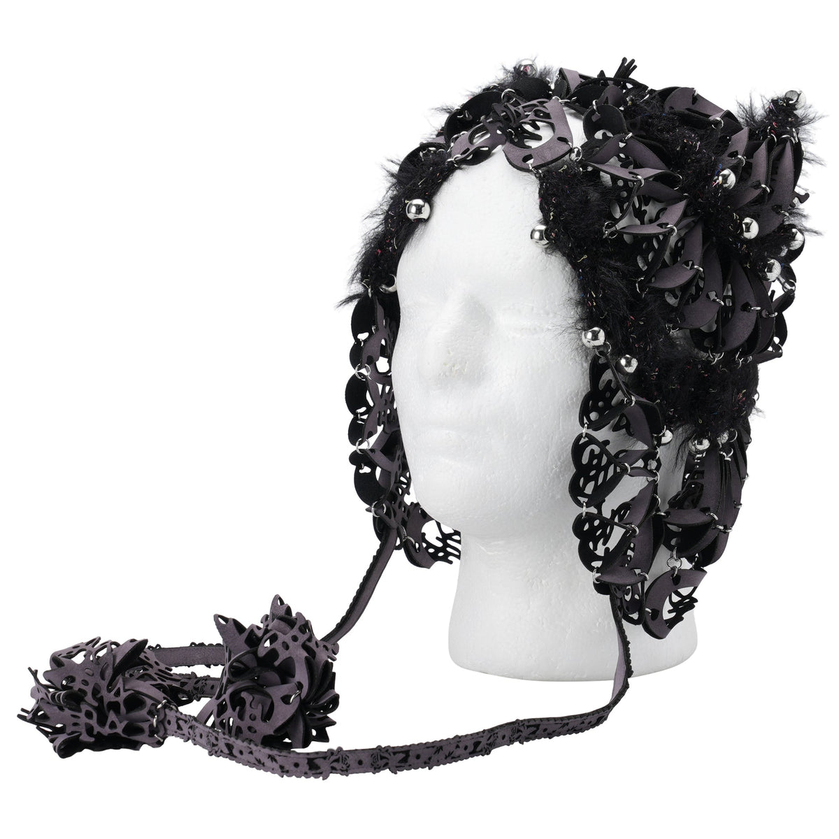 MIDNIGHT LASER LOVE CAT EARS HEADPIECE / ASH LILAC/BLACK