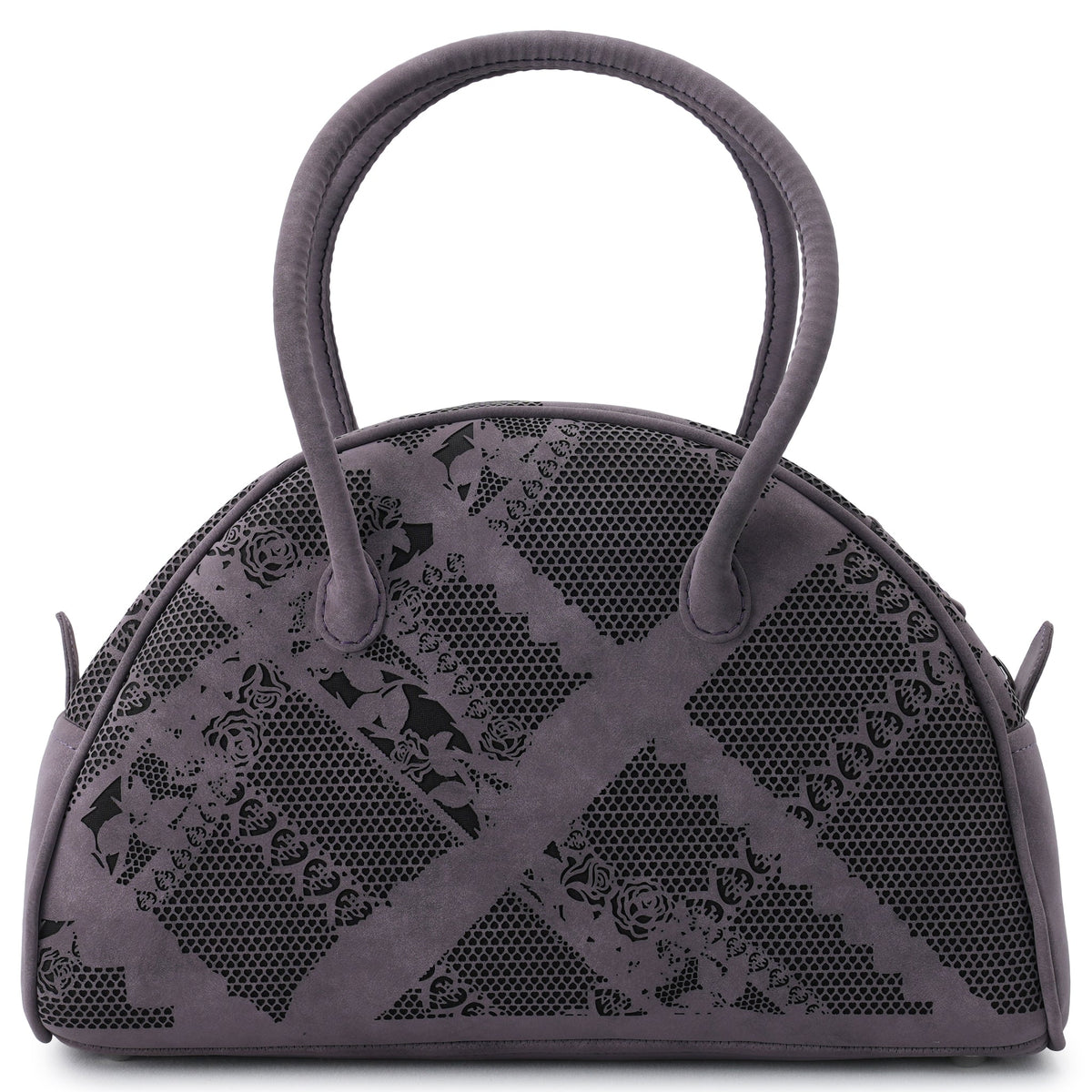 ASH LILAC LACE PERFORATED / HALF MOON MINI BAG / ASH LILAC