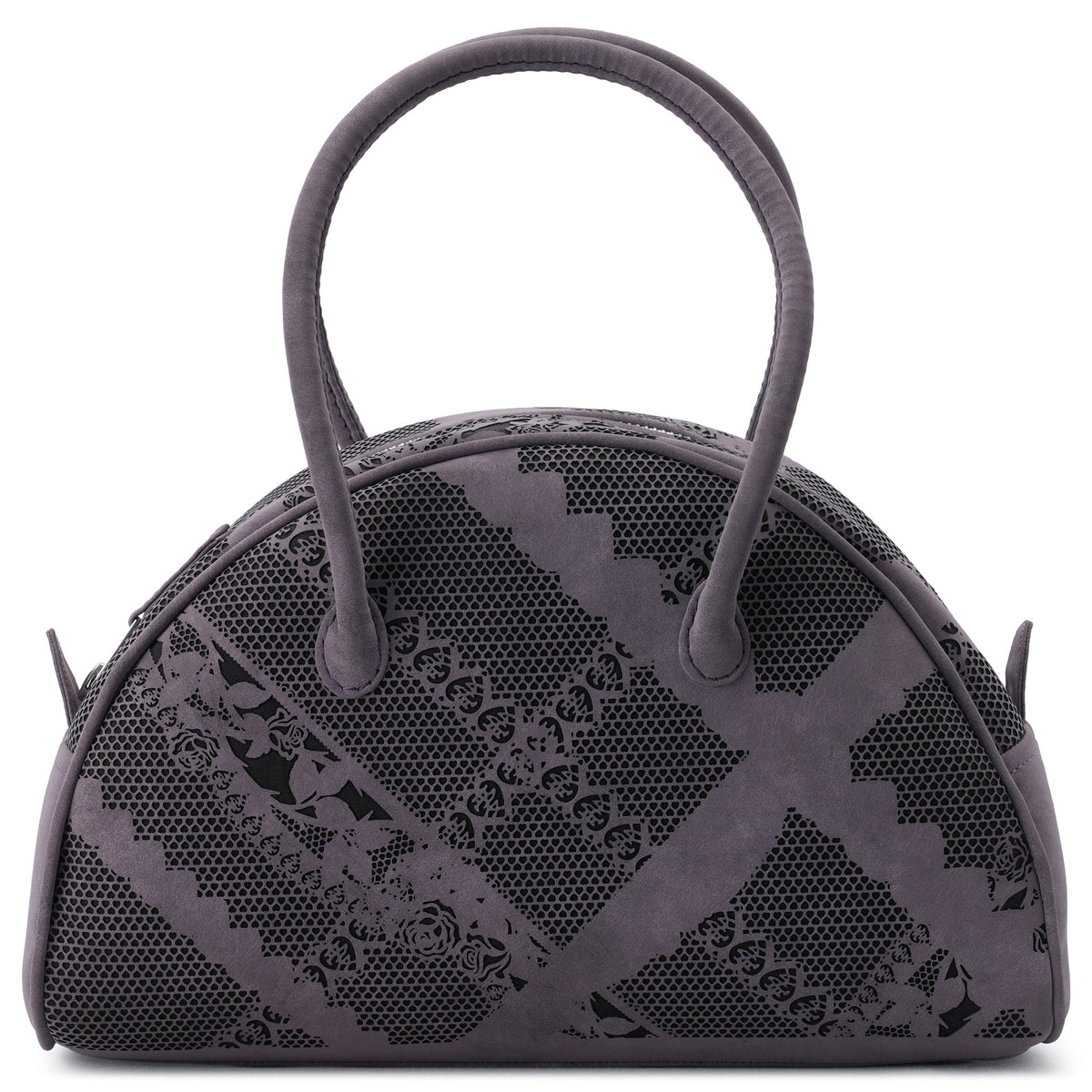 ASH LILAC LACE PERFORATED / HALF MOON MINI BAG / ASH LILAC